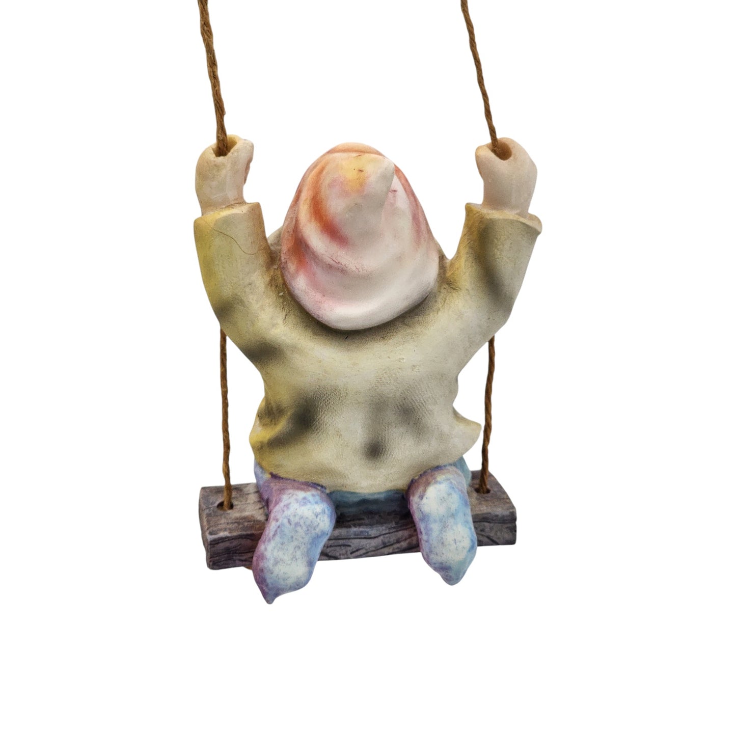 Disney Snow White Seven Dwarfs Swinging Figures Pair Whimsical Happy Bashful