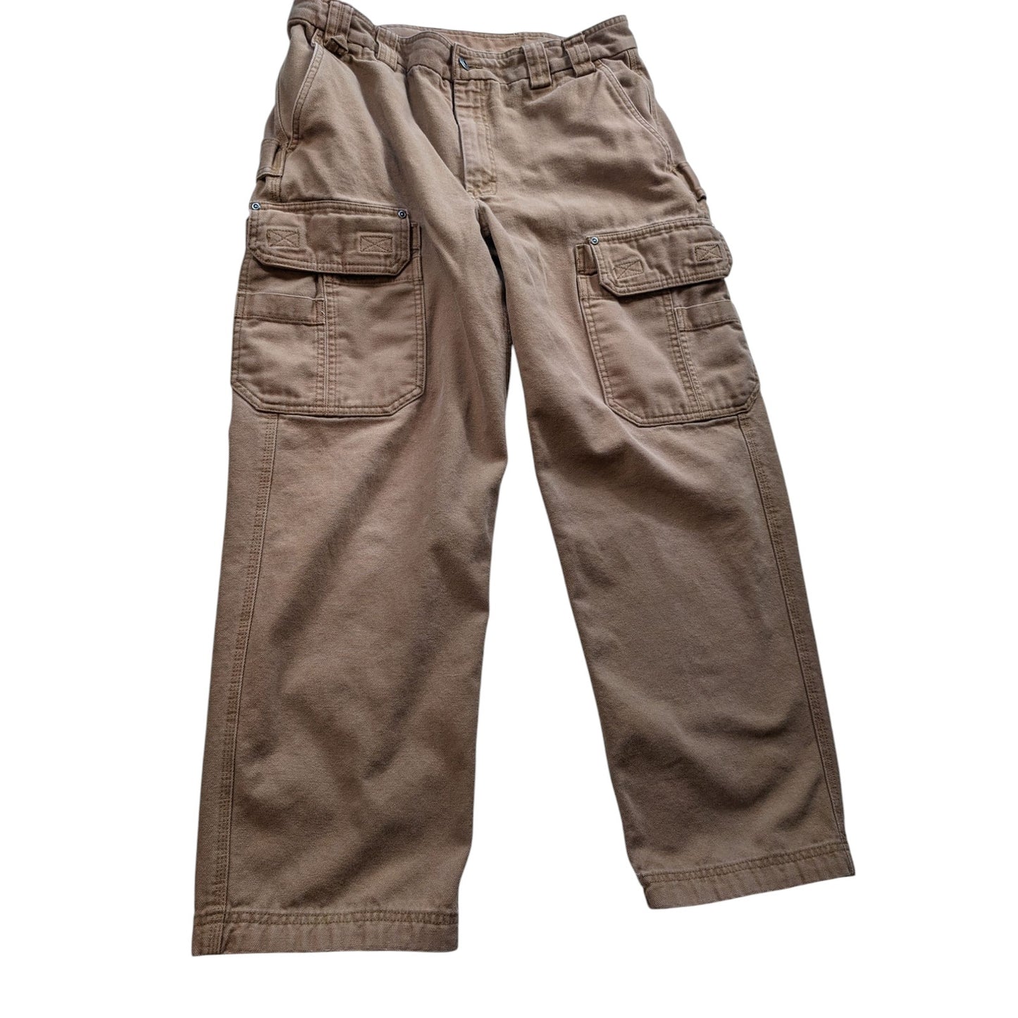 Duluth Trading Pants Mens 36x30 Cargo Heavy Duty Canvas Rugged Workwear Utility