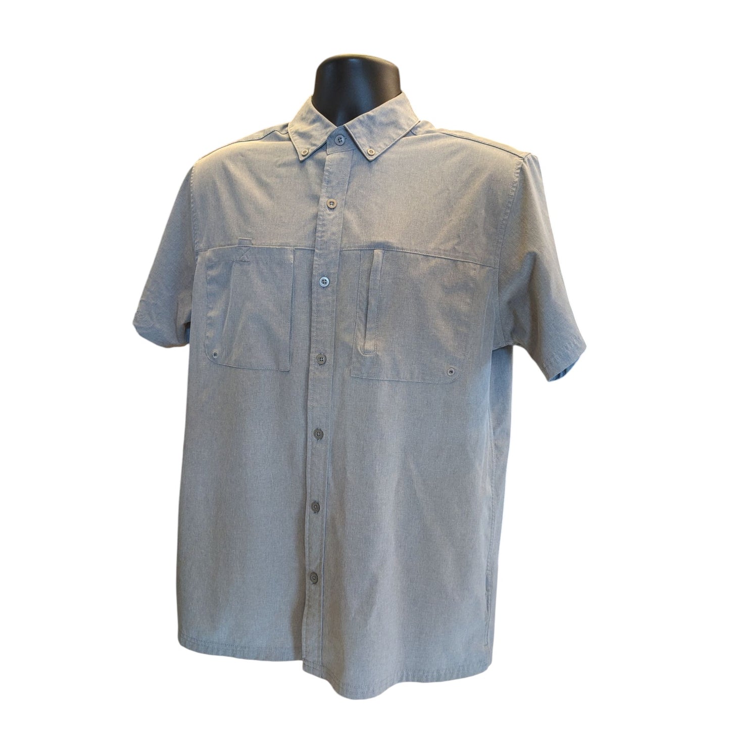Tallwoods X-Caster Shirt Men Medium Fishing Sun Protection UPF 30+ Hiking Button