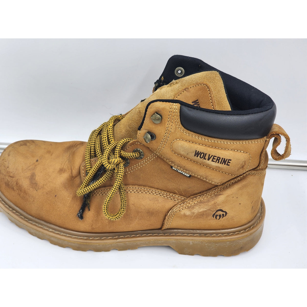Wolverine Work Boots 9.5M Waterproof Leather Safety Toe EH Slip ASTM Toe W10632