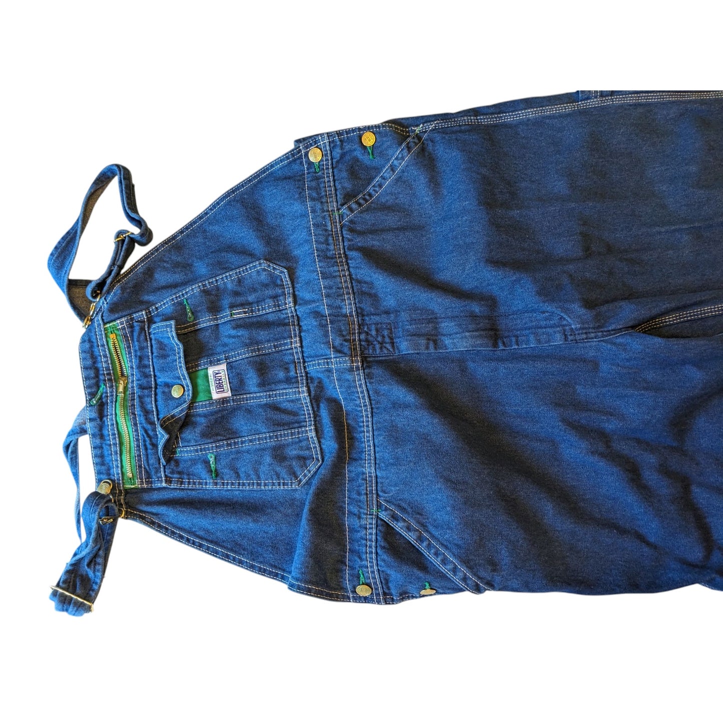 Liberty Denim Overalls Men 40x30 Workwear Bib Carpenter Style Utility Adjustable