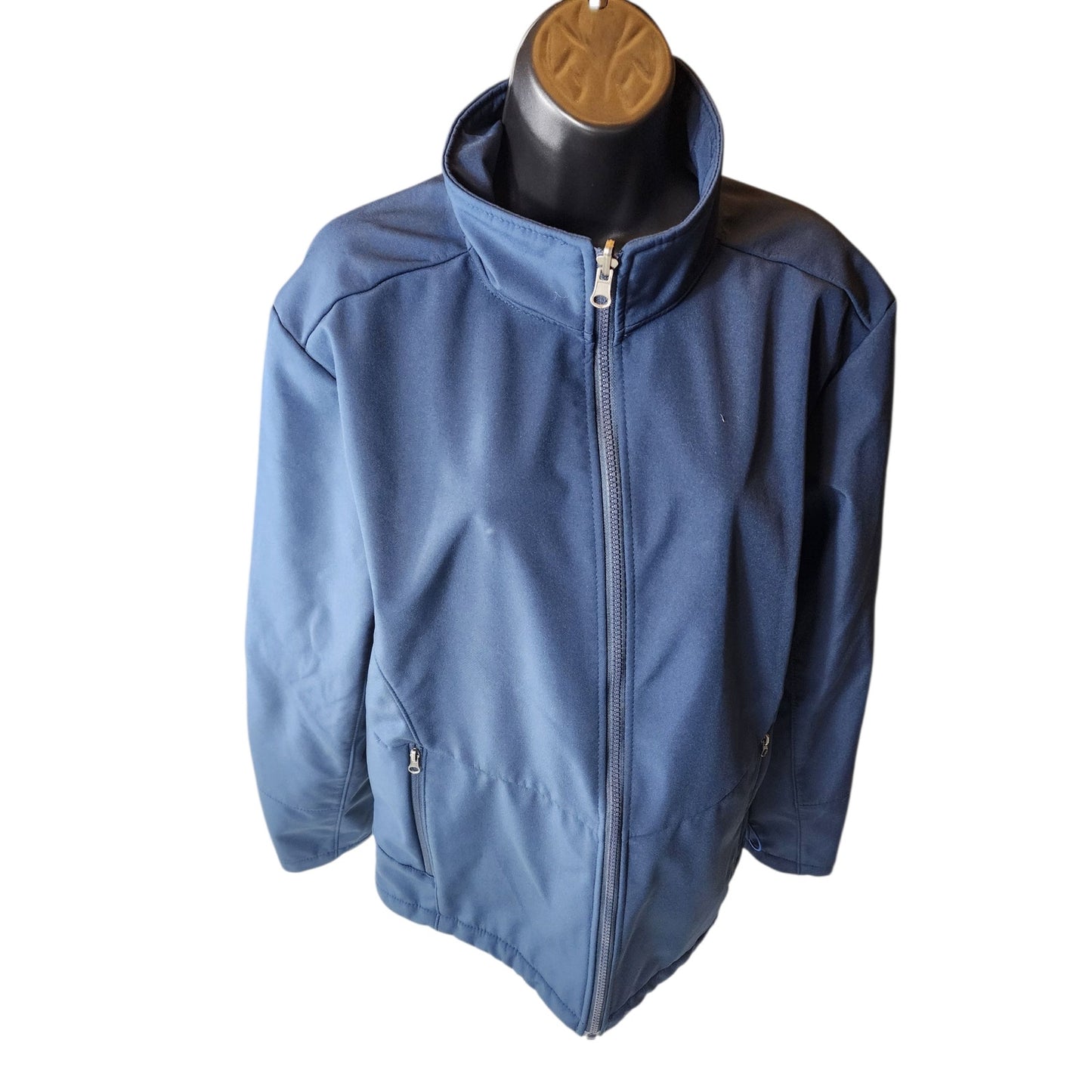 Eddie Bauer Soft Shell Jacket Womens Medium Zip Light Hiking Activewear Gorpcore