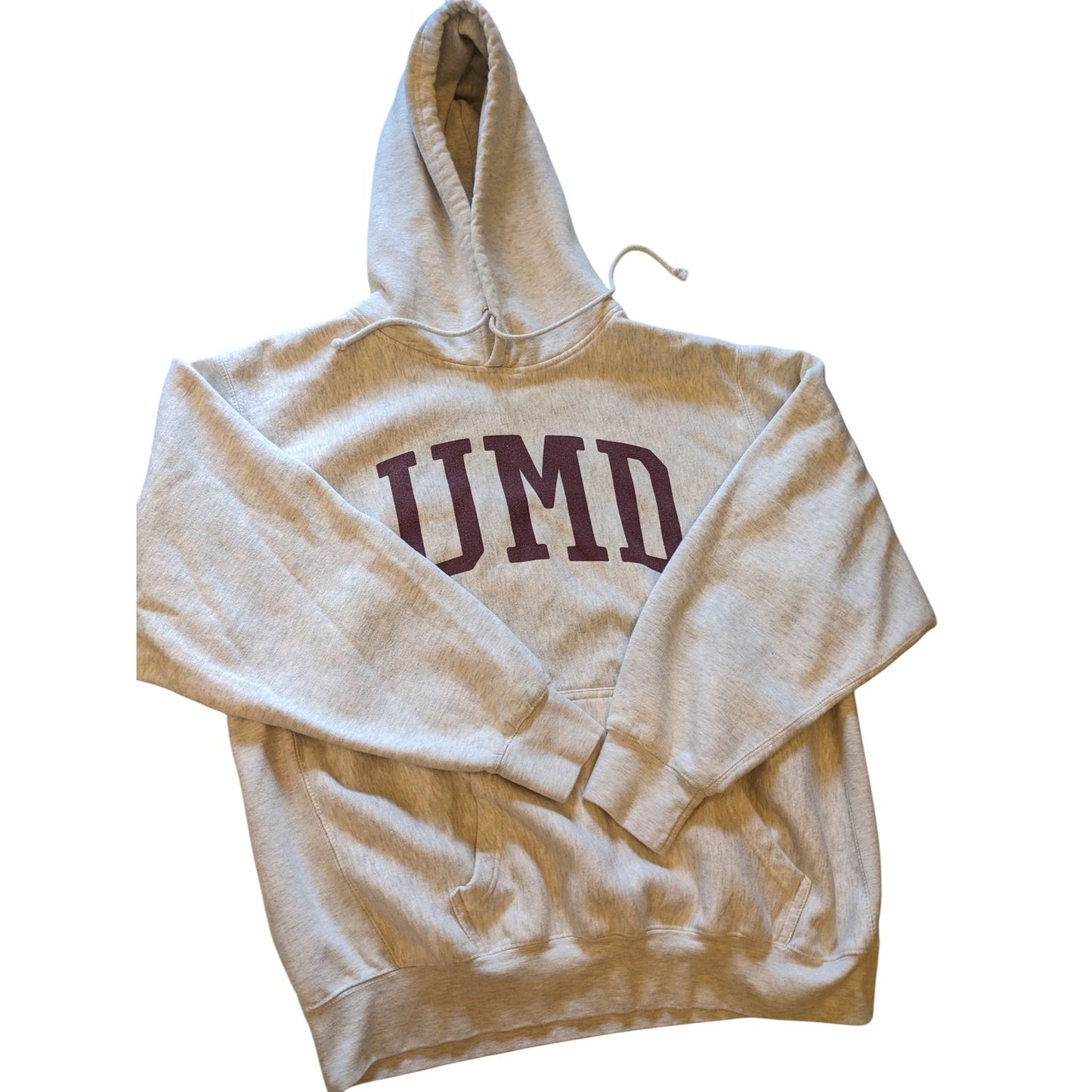 MV Sport Pro-Weave Hoodie Men XL Gray UMD University Pullover Sweatshirt College