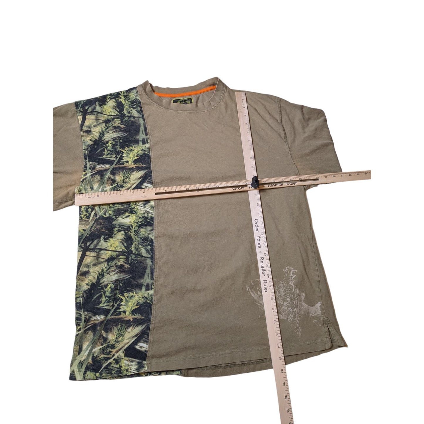 Fishouflage Shirt Mens XXL Long Sleeve Camo Outdoor Fishing Outdoorsman Pullover