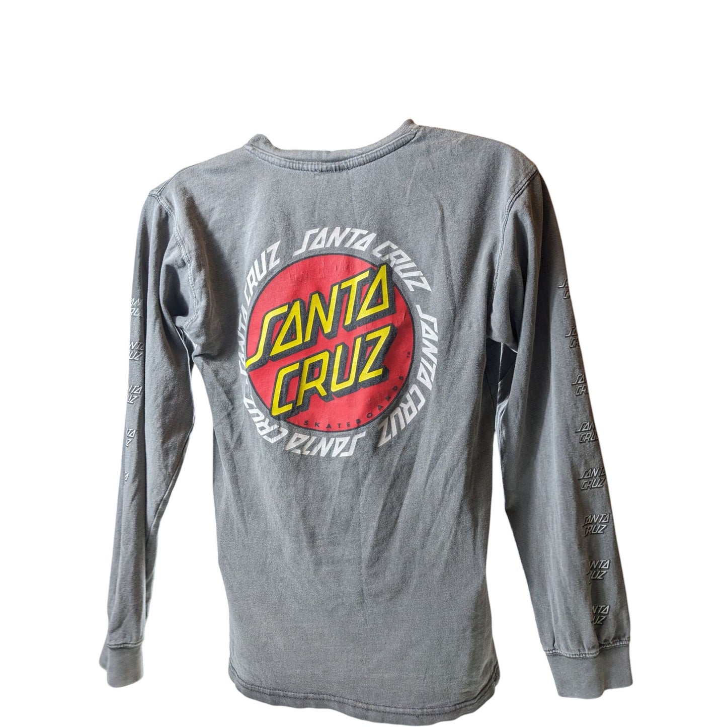 Santa Cruz Long Sleeve Logo Shirt Mens Medium Womens Large Skater Graphic Tee