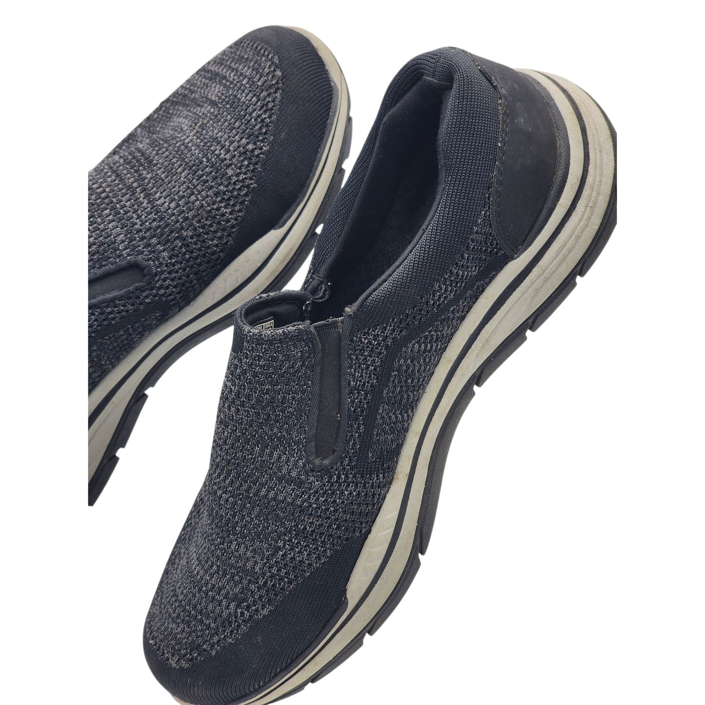 Skechers Shoes Mens 10.5 Black Slip On Sneakers Air Cooled Memory Foam Go Walk