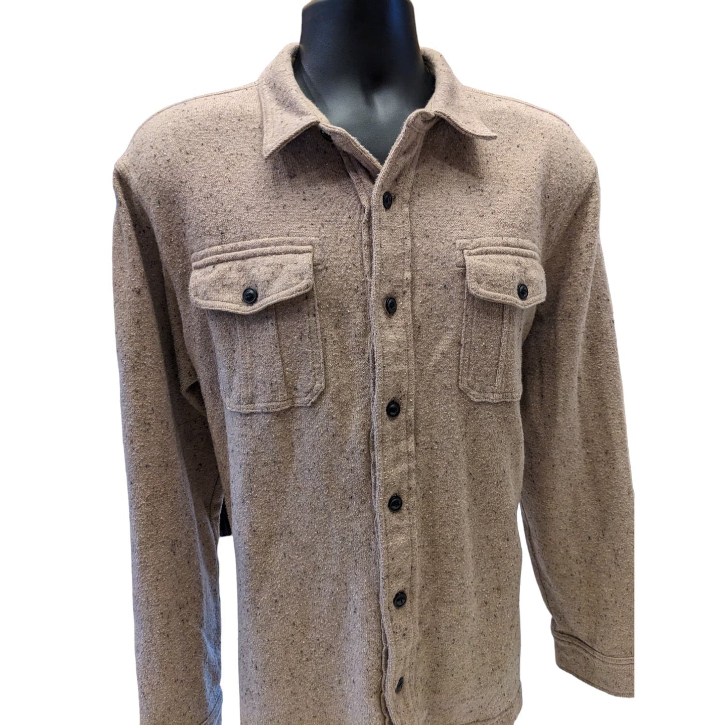 Lands End Shirt Jacket Mens XL 46-48 Shacket Long Sleeve Lumberjack Americana