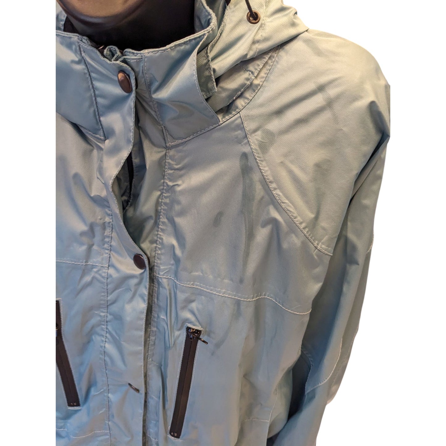 Mossi Racing Jacket Women XXL Hooded Winter Snow Parka Drawstring Windbreaker