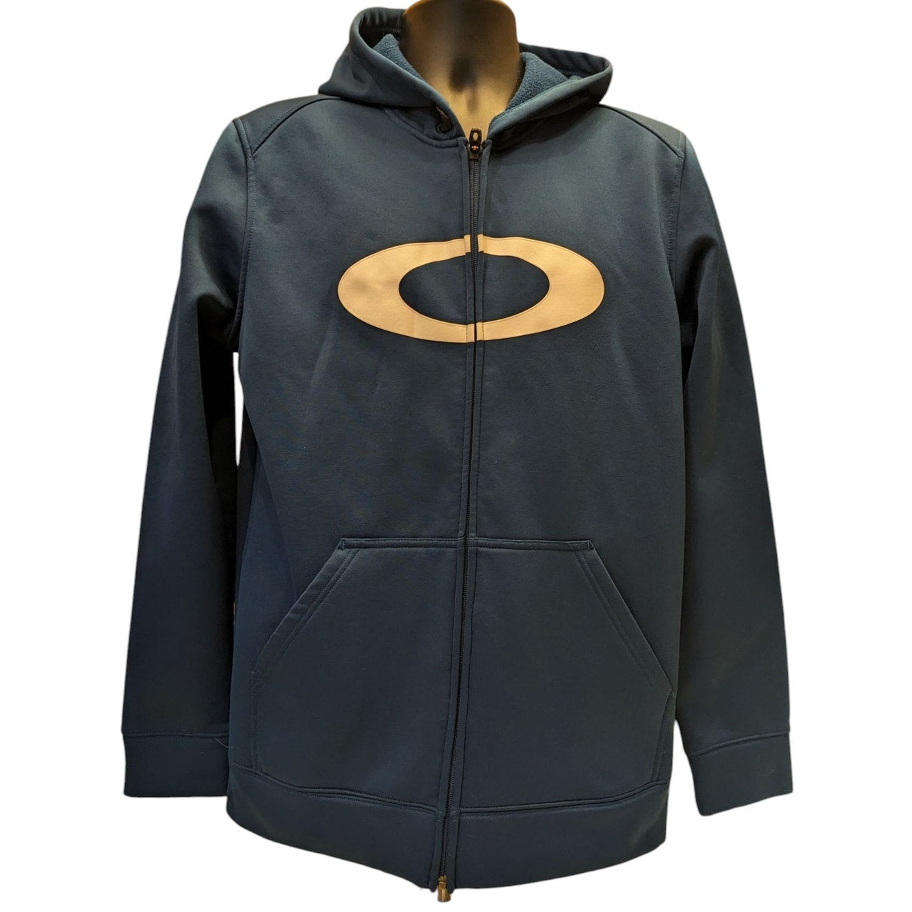 Oakley Hoodie Men Large Full Zip Hoodie Fleece Jacket Activewear Sweatshirt