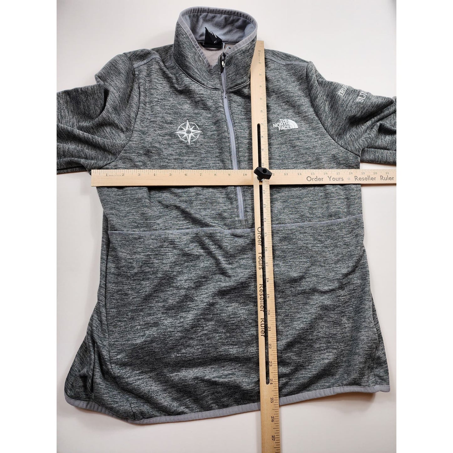 North Face Fleece Womens Large Athletic Zip Long Sleeve Performance Pullover Top