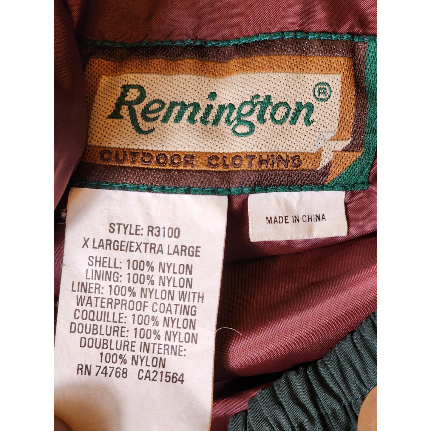 Remington Outdoor Pants Mens XL Adventure Hiking Hunting Utility Green Cargo