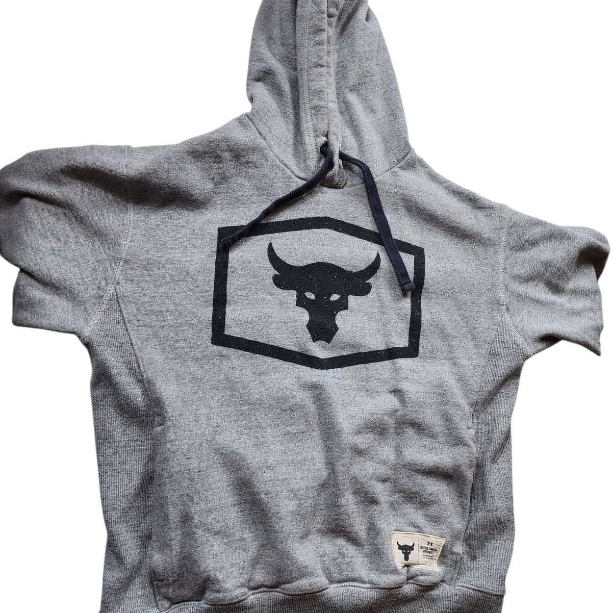 Under Armour Project Rock Hoodie Medium Sweatshirt Bull Blood Sweat Respect Gym