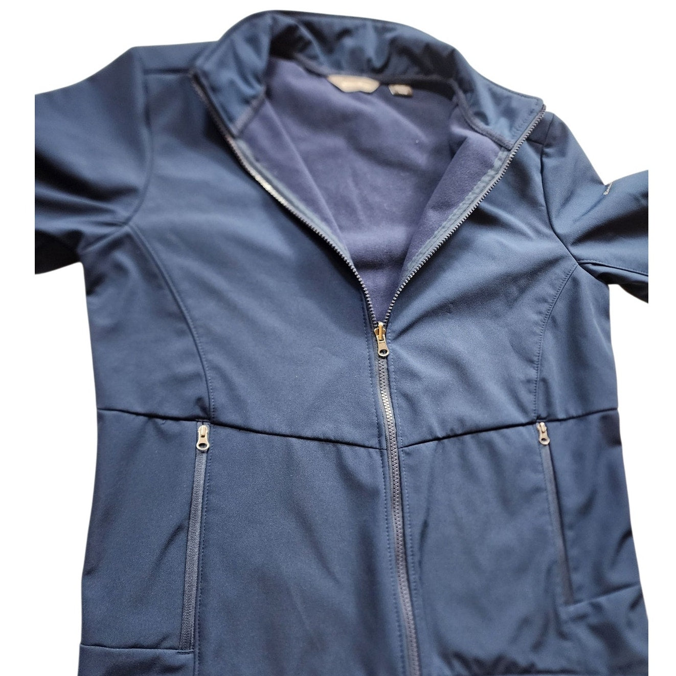 Eddie Bauer Soft Shell Jacket Womens Medium Zip Light Hiking Activewear Gorpcore