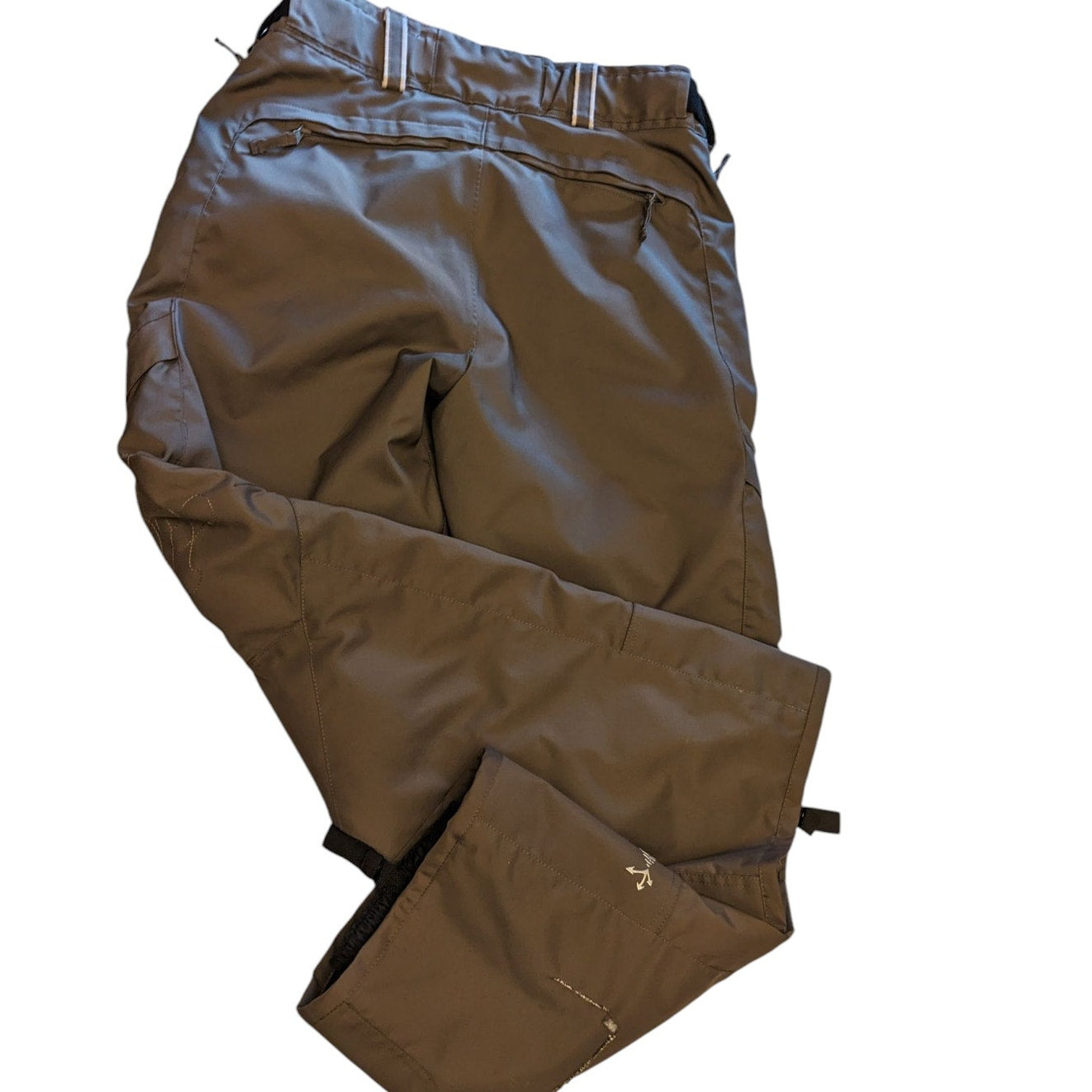 DNA Mens Ski Pants Size 36 Brown Waterproof Snowboarding Insulated