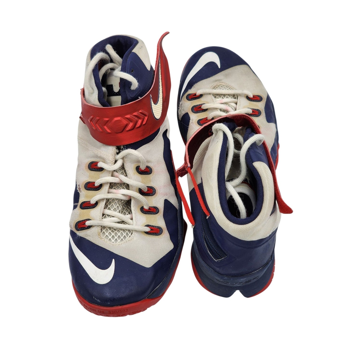 Nike LeBron Zoom Soldier 8 Shoes Mens 13 Basketball Sneakers High Top 653641-114