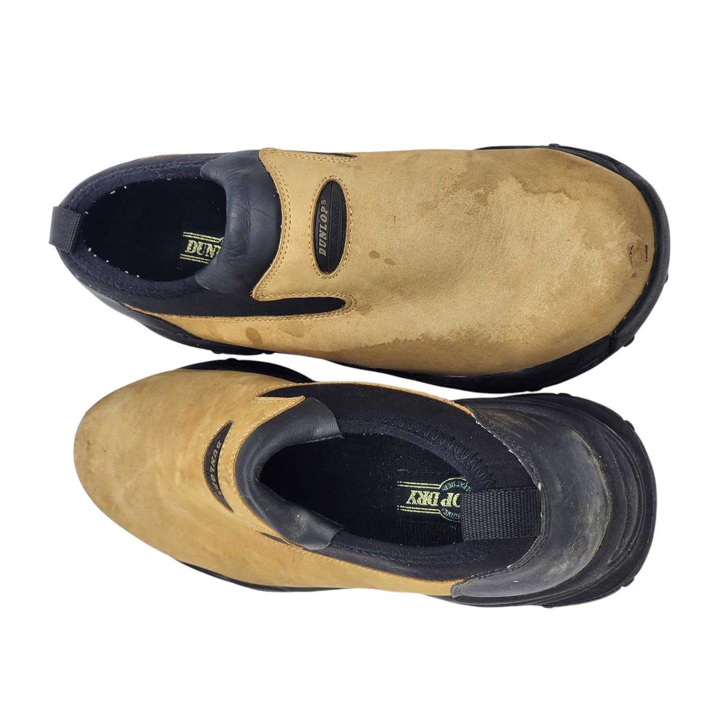Dunlop Golf Shoes Mens 9 Slip On Dry 10 Brown Black Spiked Sole Performance