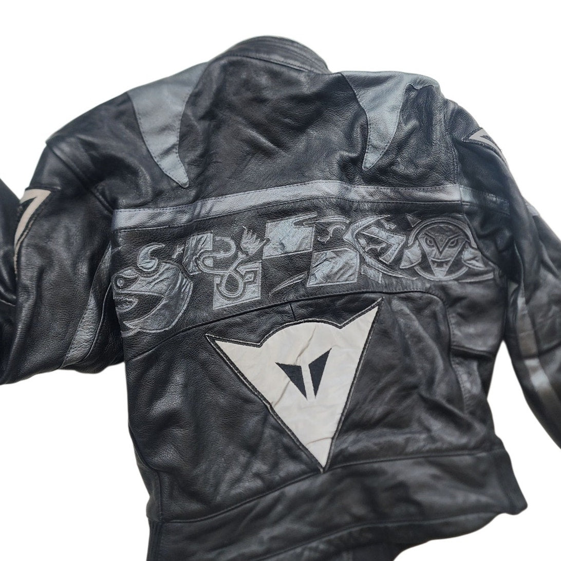 Dainese Jacket Small 46 Leather Motorcycle Drudi Racing Armor Italy MotoGP Devil