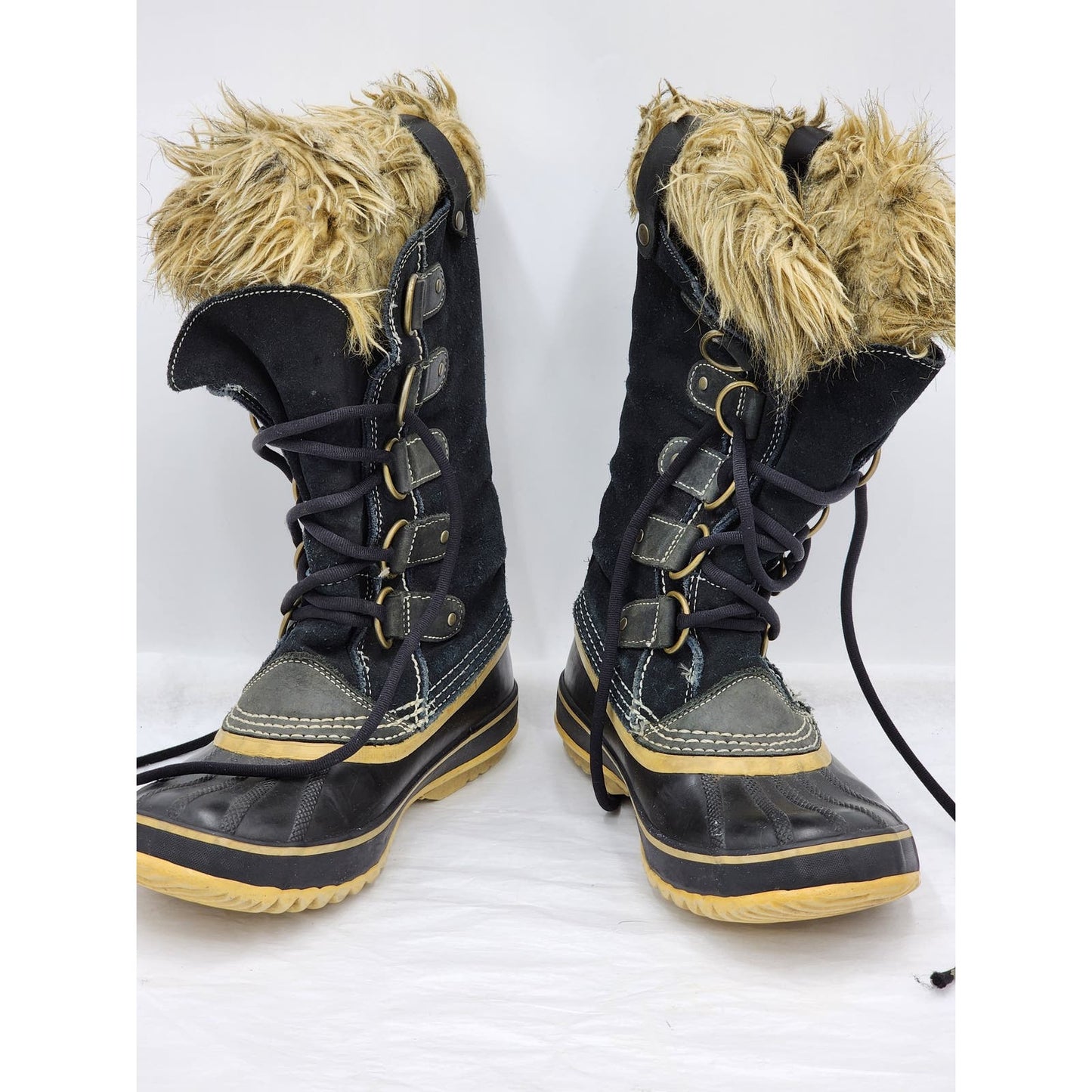 Sorel Boots Womens 7 Joan Of Arctic Waterproof Stylish Fashion Winter Shoes Fur