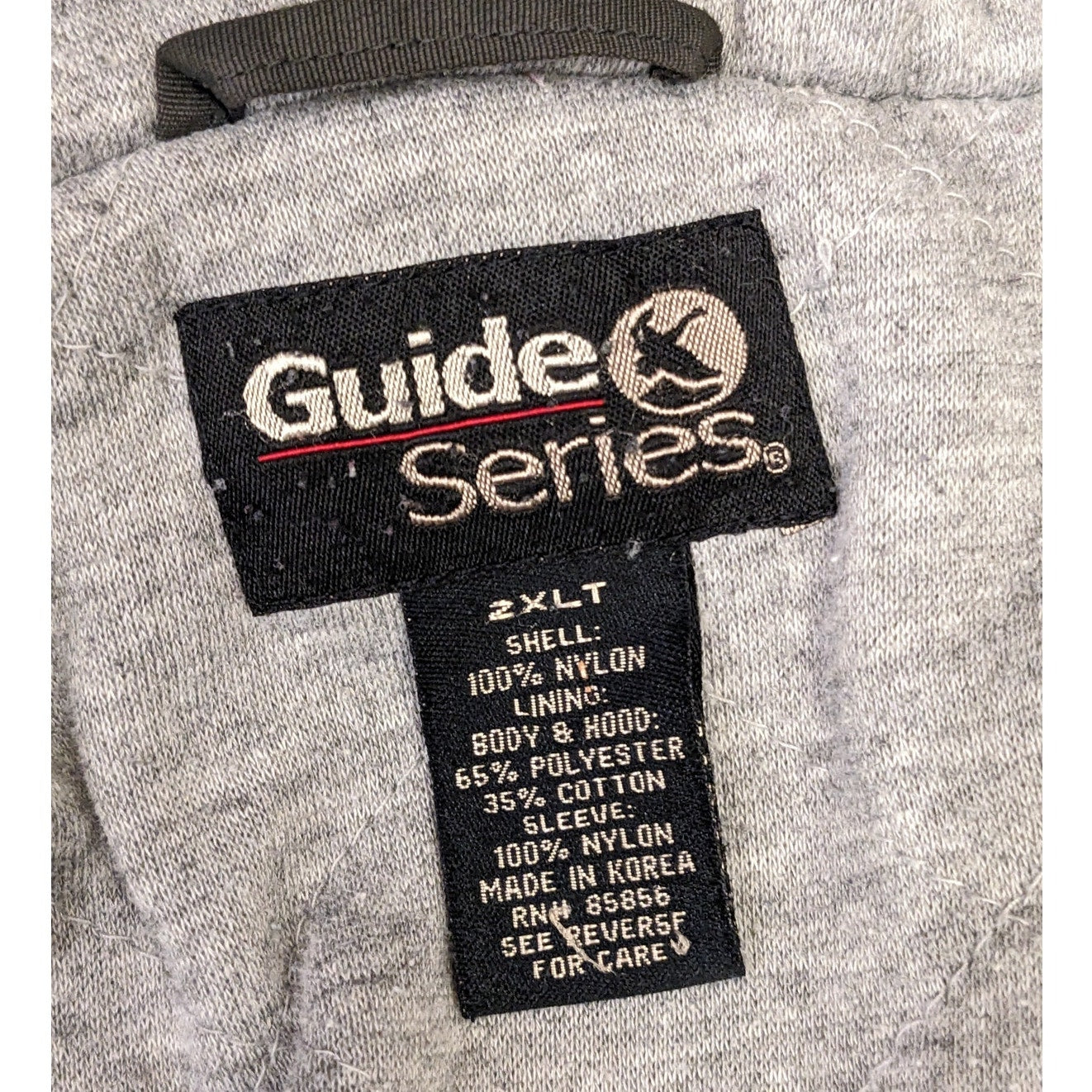 Guide Series Hooded Jacket Mens 2XLT Green Gray Zip Snap Fleece Hoodie Outdoor