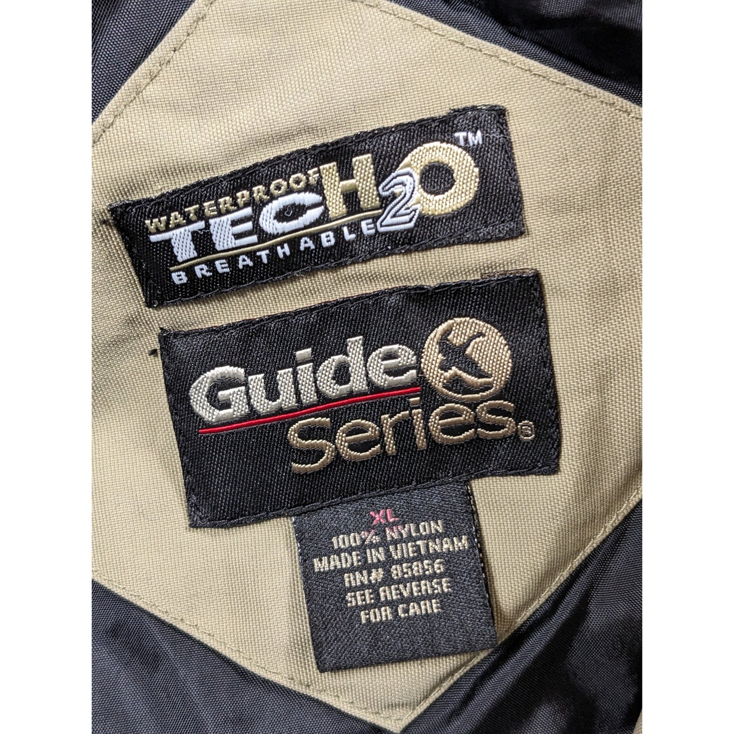 Guide Series Tech H2O Waterproof Jacket Men XL Hooded Windbreaker Hiking Fishing