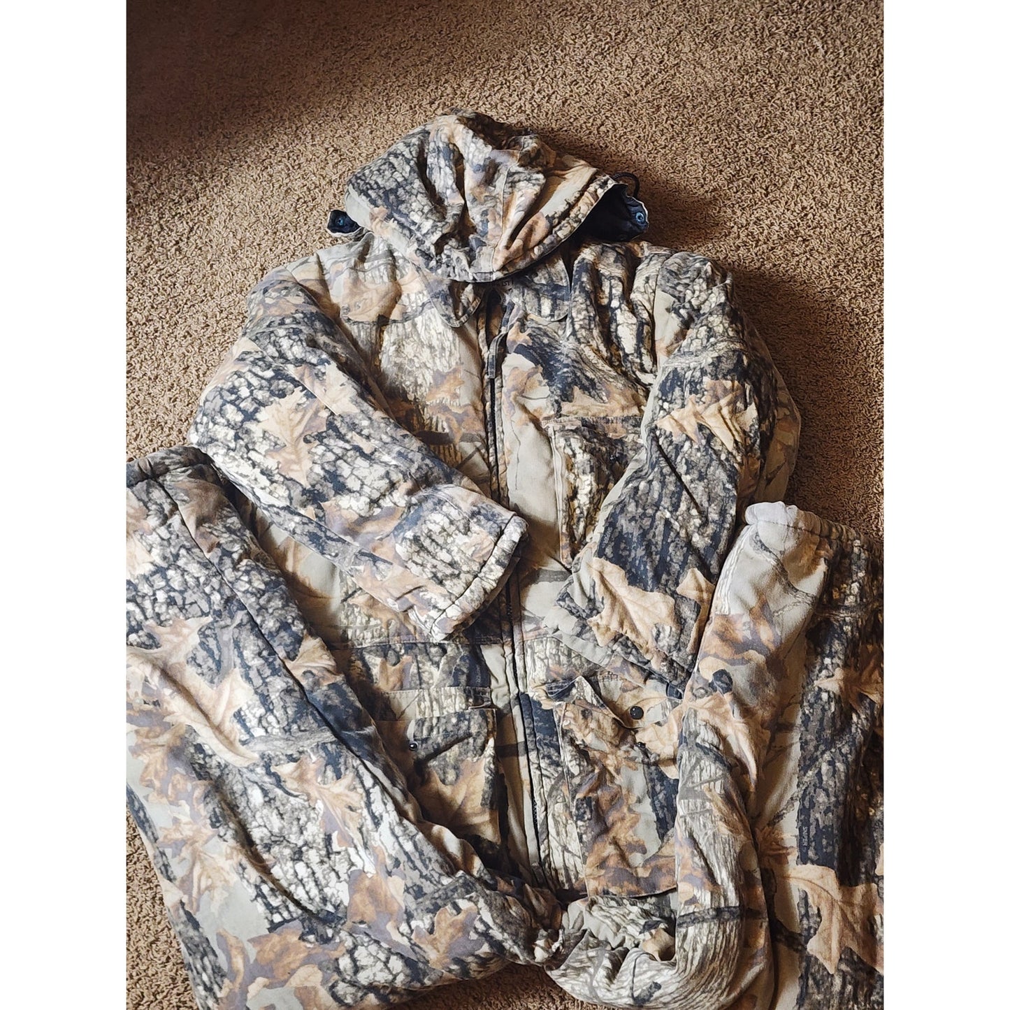 Northwest Territory Sniper Camo Hunting Coveralls Jacket Men XL Insulated Hooded