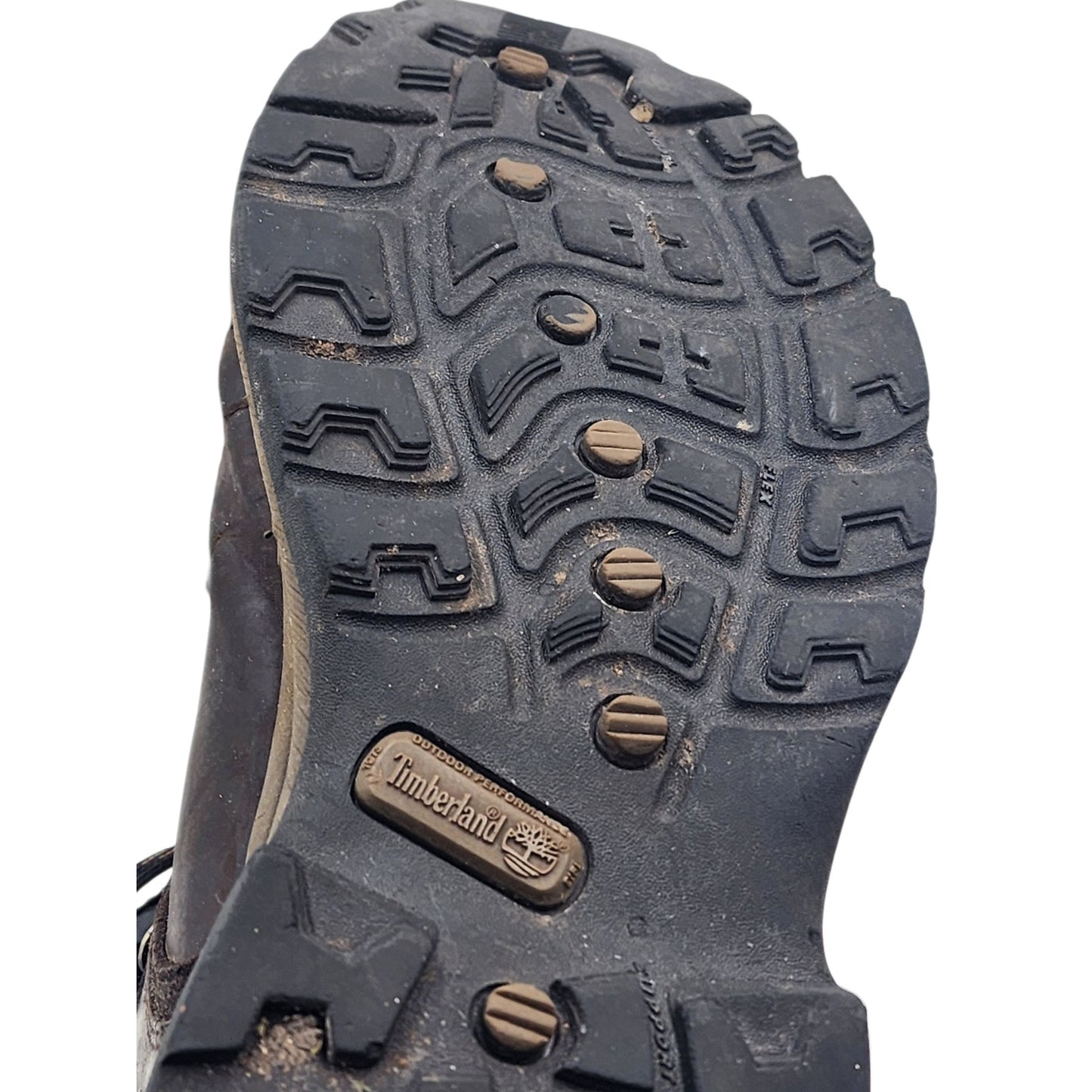 Timberland Hiking Boots Mens 9.5 Brown Leather Trail Outdoor Trekking Shoes