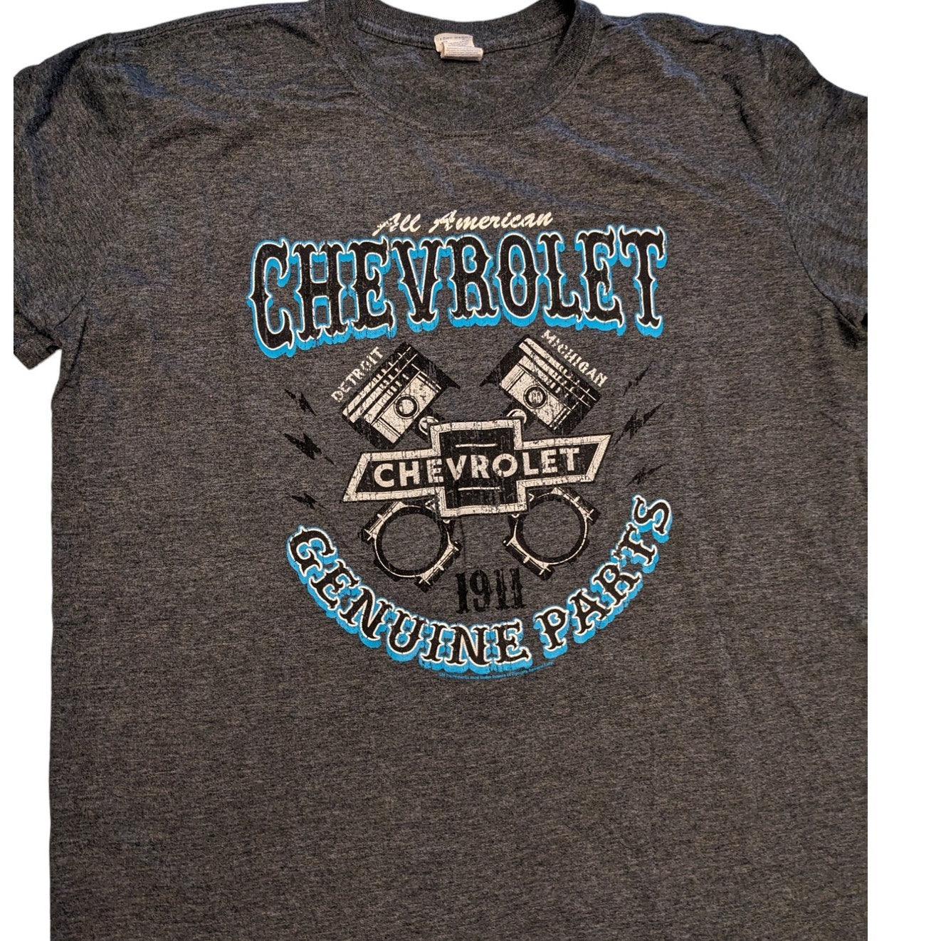 Chevrolet T Shirt Mens XL Gildan Softstyle All American Graphic Tee Ring Spun