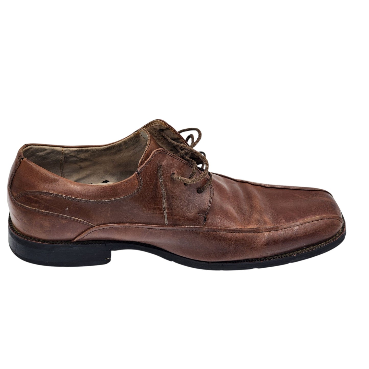 Florsheim Shoes Mens 11 3E Wide Comfortech Leather Oxford Dress Square Toe Lace