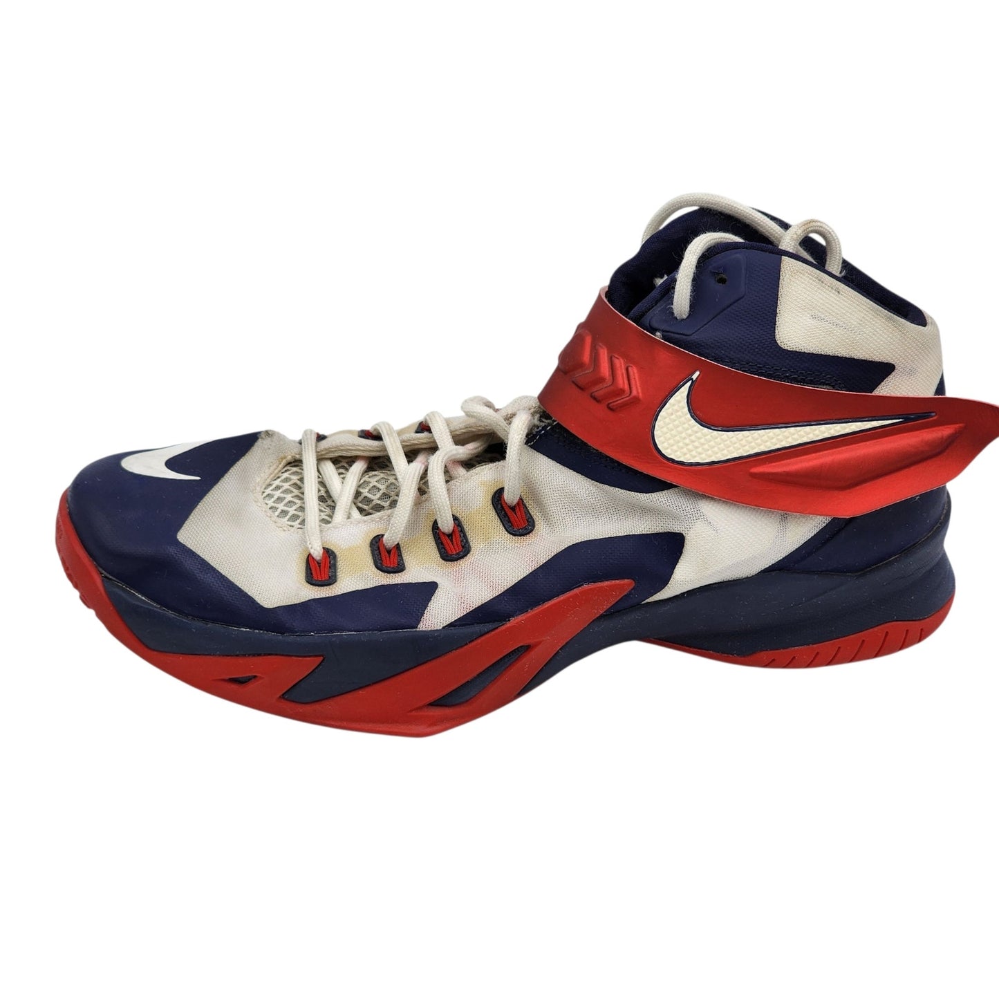 Nike LeBron Zoom Soldier 8 Shoes Mens 13 Basketball Sneakers High Top 653641-114