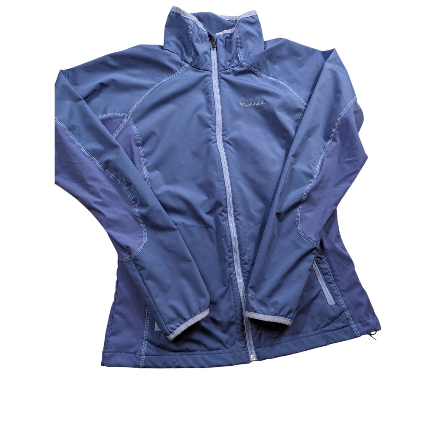 Columbia Jacket Women Medium Softshell Omni Shield Zip Hiking Running Activewear