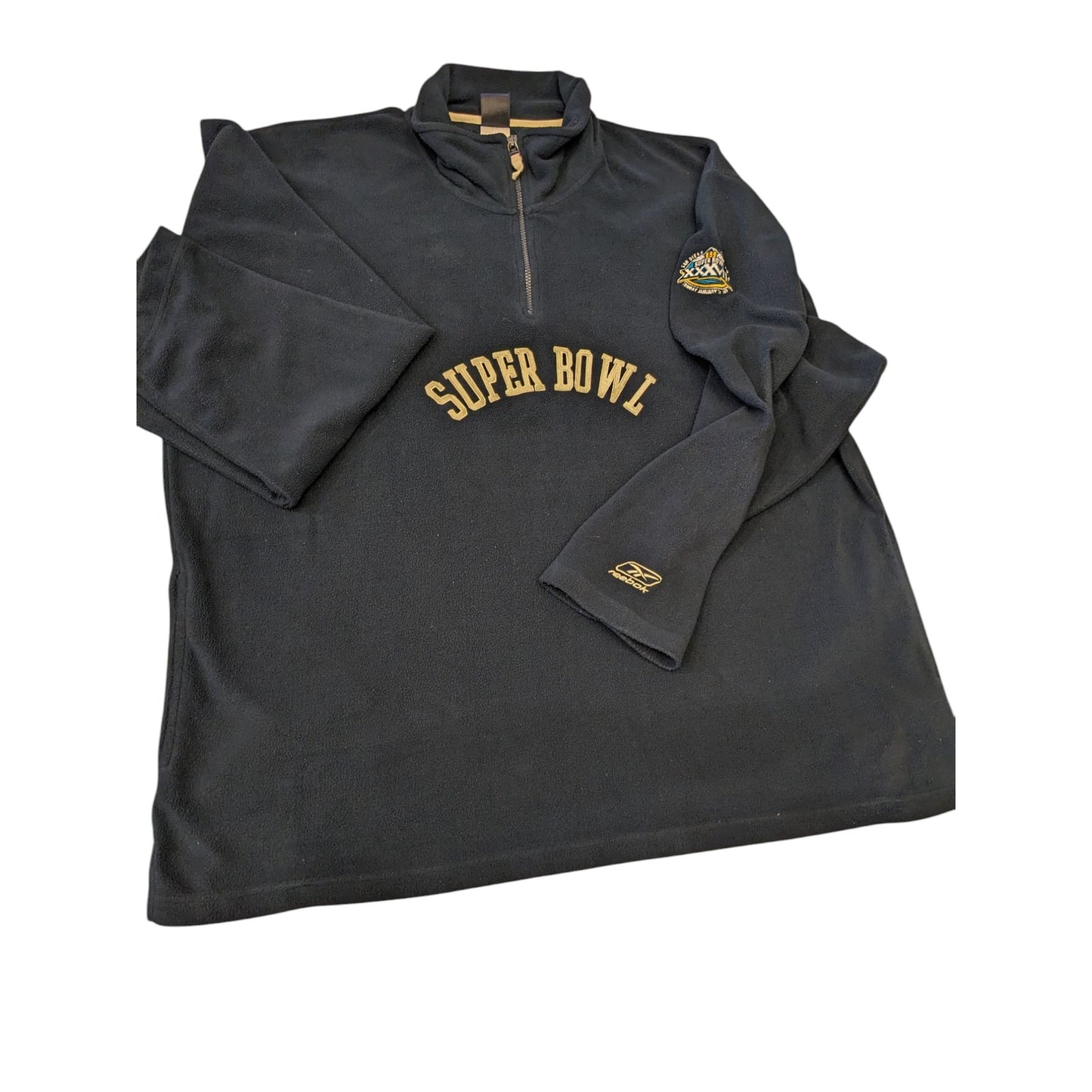 Vintage Reebok NFL Super Bowl XXXVII 37 Fleece Pullover Sweatshirt 2XL Gridiron