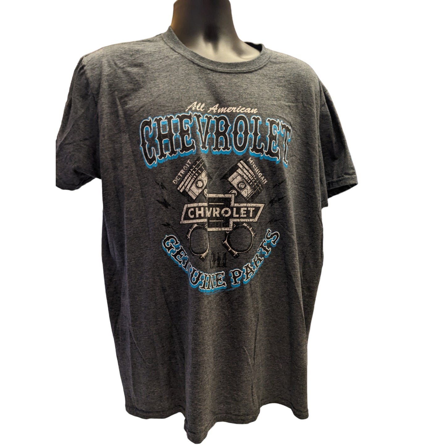 Chevrolet T Shirt Mens XL Gildan Softstyle All American Graphic Tee Ring Spun