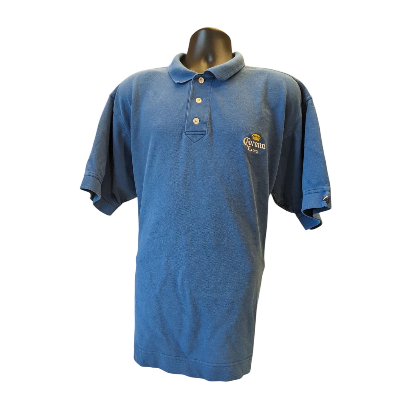 Cutter Buck Corona Extra Polo Shirt Mens XXXL 3XL Blue Cotton Short Sleeve Golf
