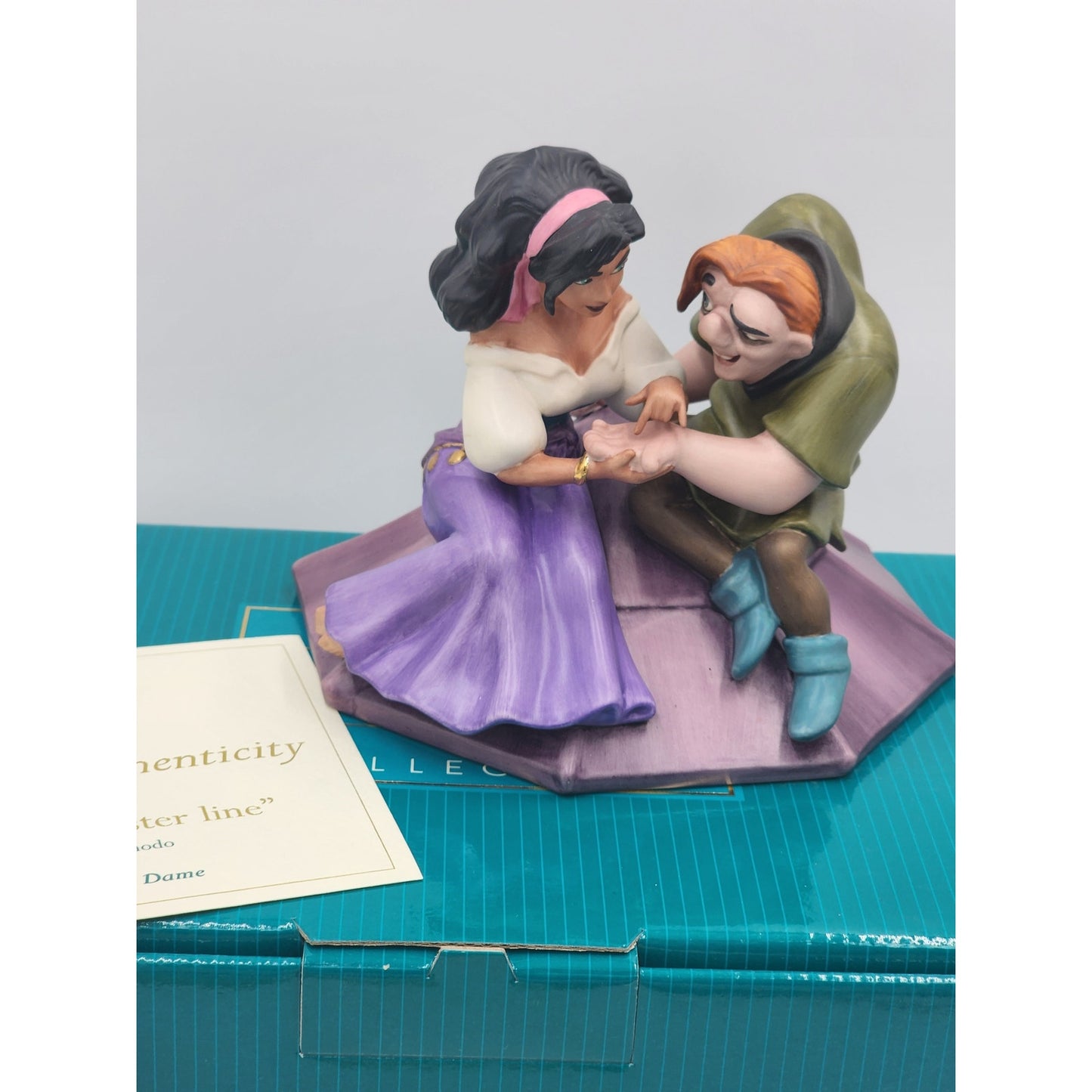 WDCC Hunchback Notre Dame Esmeralda Quasimodo Not a Single Monster Line COA Box