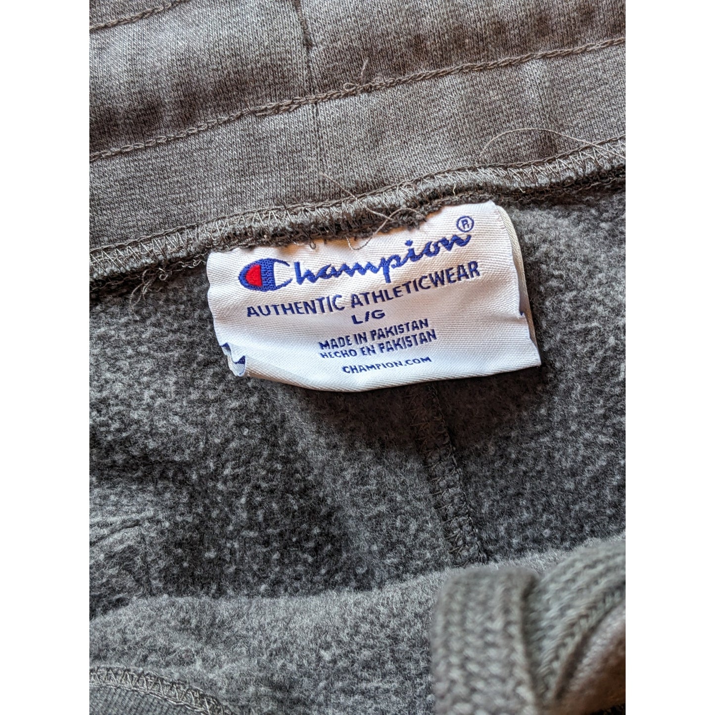 Champion Sweatpants Men Large Jogger Fleece Lined Athletic Logo Waist Drawstring