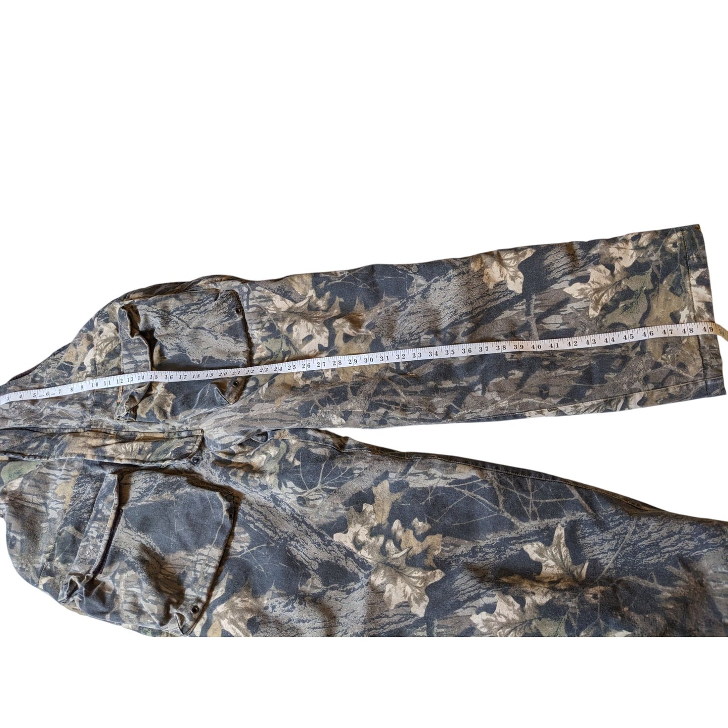 Remington Camo Insulated Overalls Men Large Mossy Oak Tree Hunting Snow Bibs