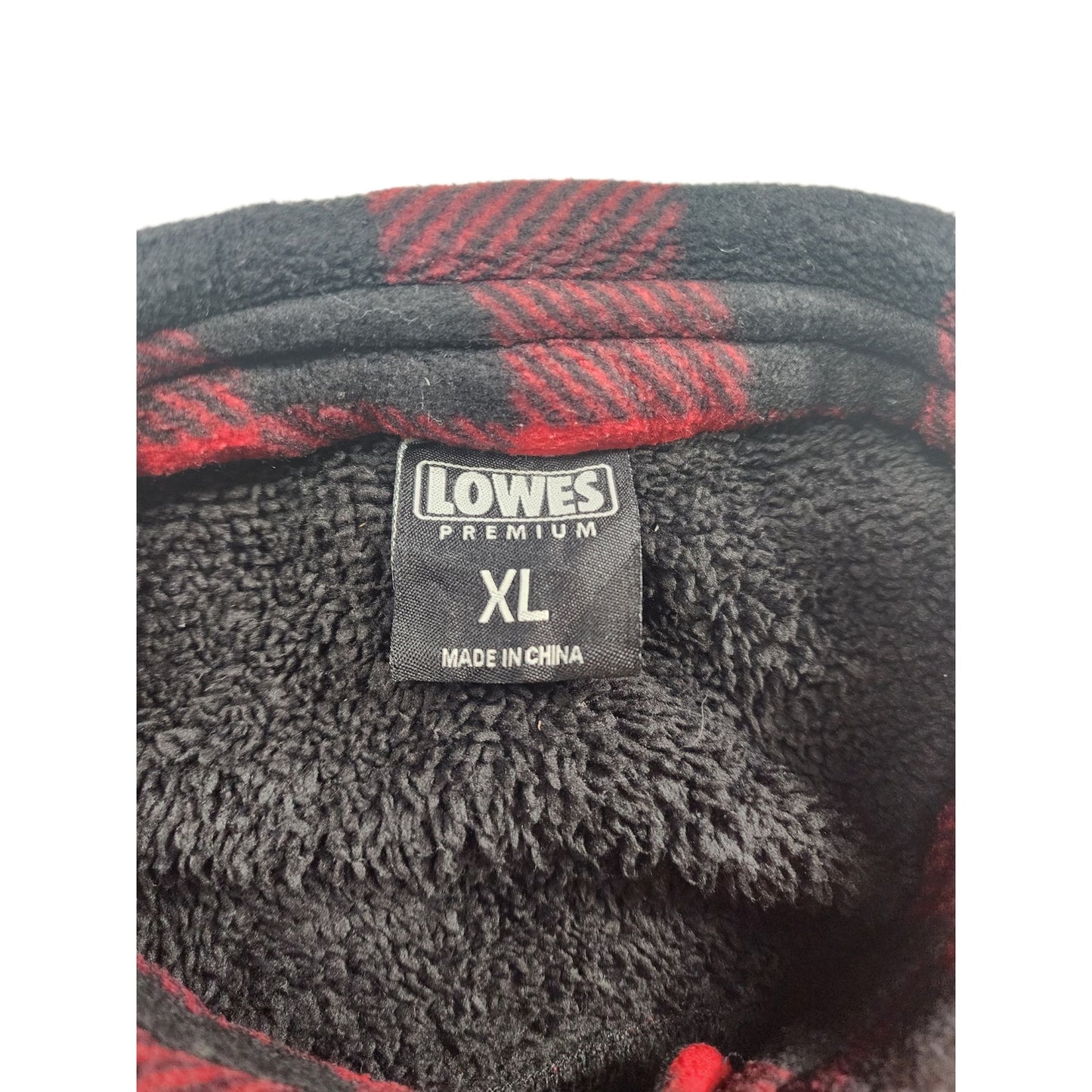 Lowes Premium Flannel Shirt XL Sherpa Jacket Lumberjack Shacket Cozy Work Hiking