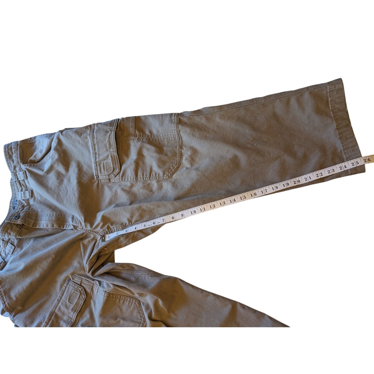 Duluth Trading Pants Men 42x28 Flex Fire Hose Cargo Work Durable Heavy Duty