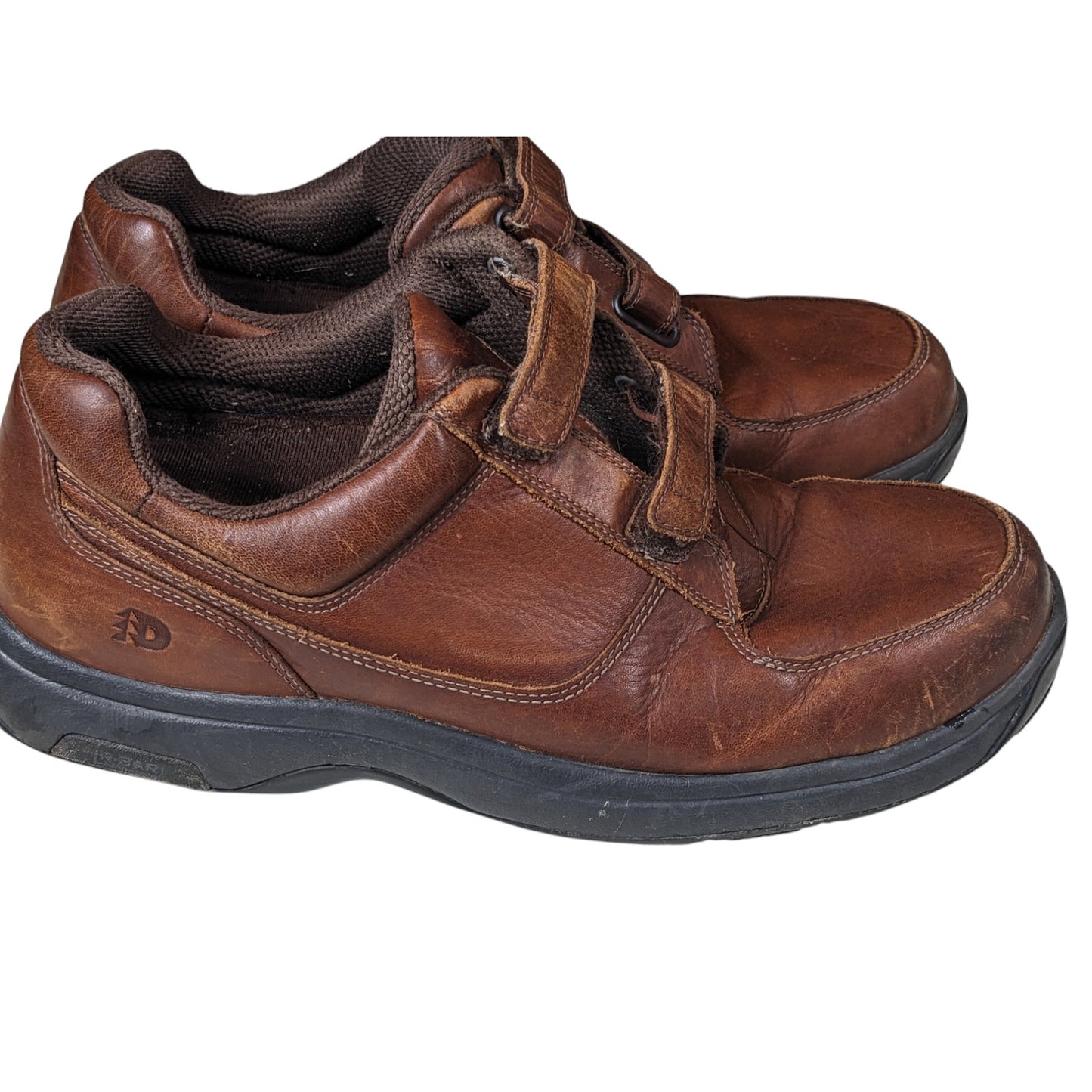 Dunham Shoes Mens 14 Winslow Leather Slip On Casual Loafers Comfort Strap 8009SB