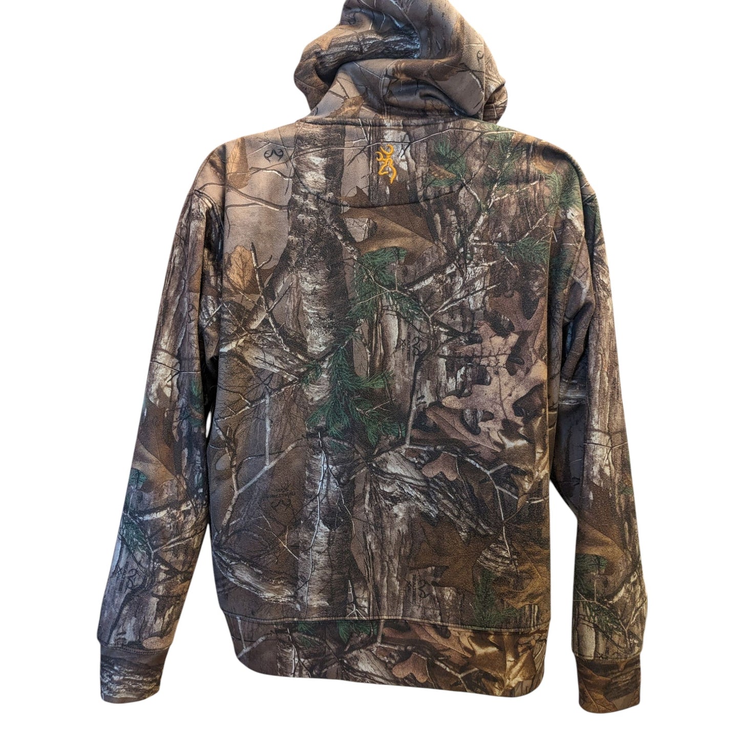 Browning Camo Hoodie Mens Large Pullover Hunting Sweatshirt Realtree Pattern