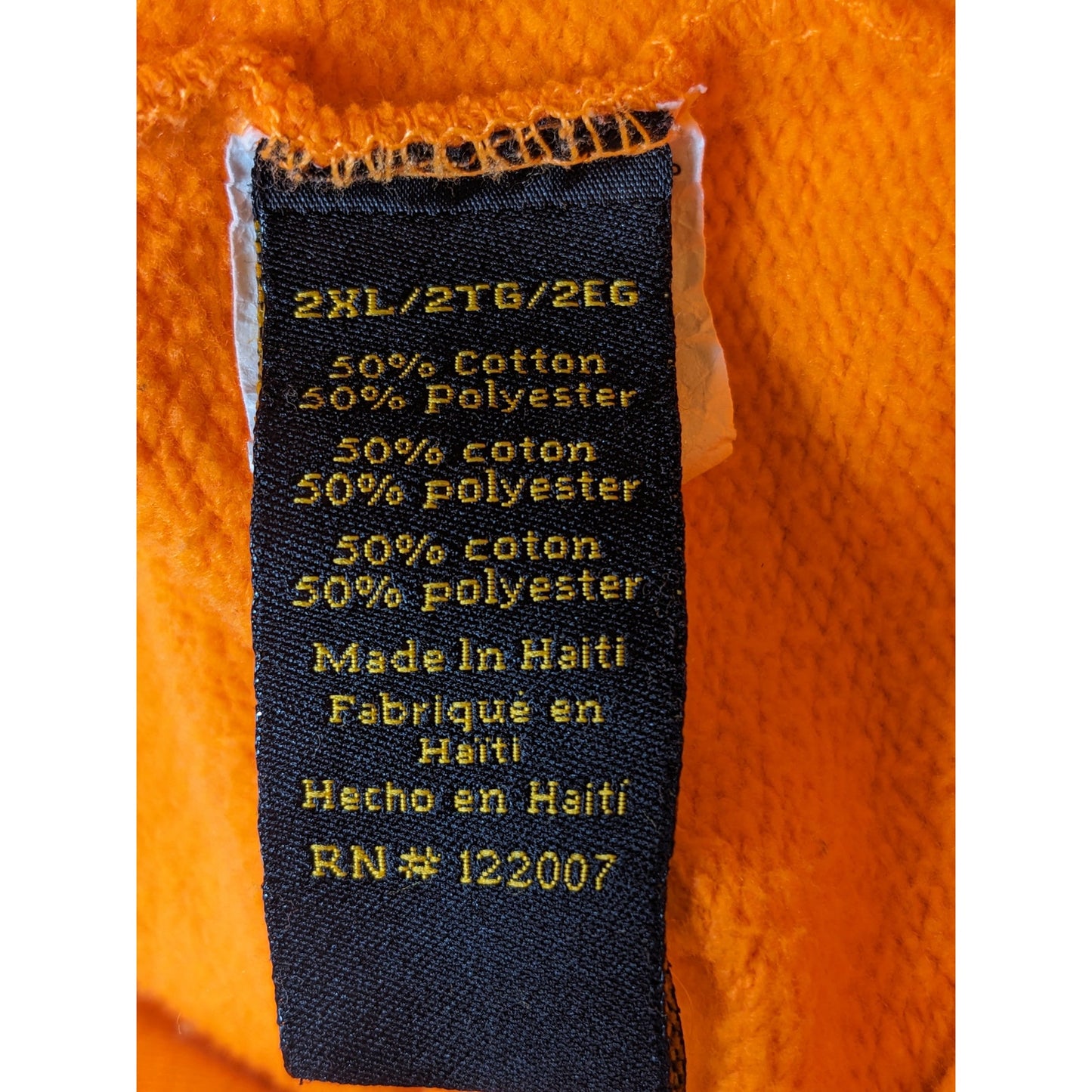 Browning Orange Hoodie Mens 2XL Hunting Sweatshirt Pullover Hiking Kangaroo