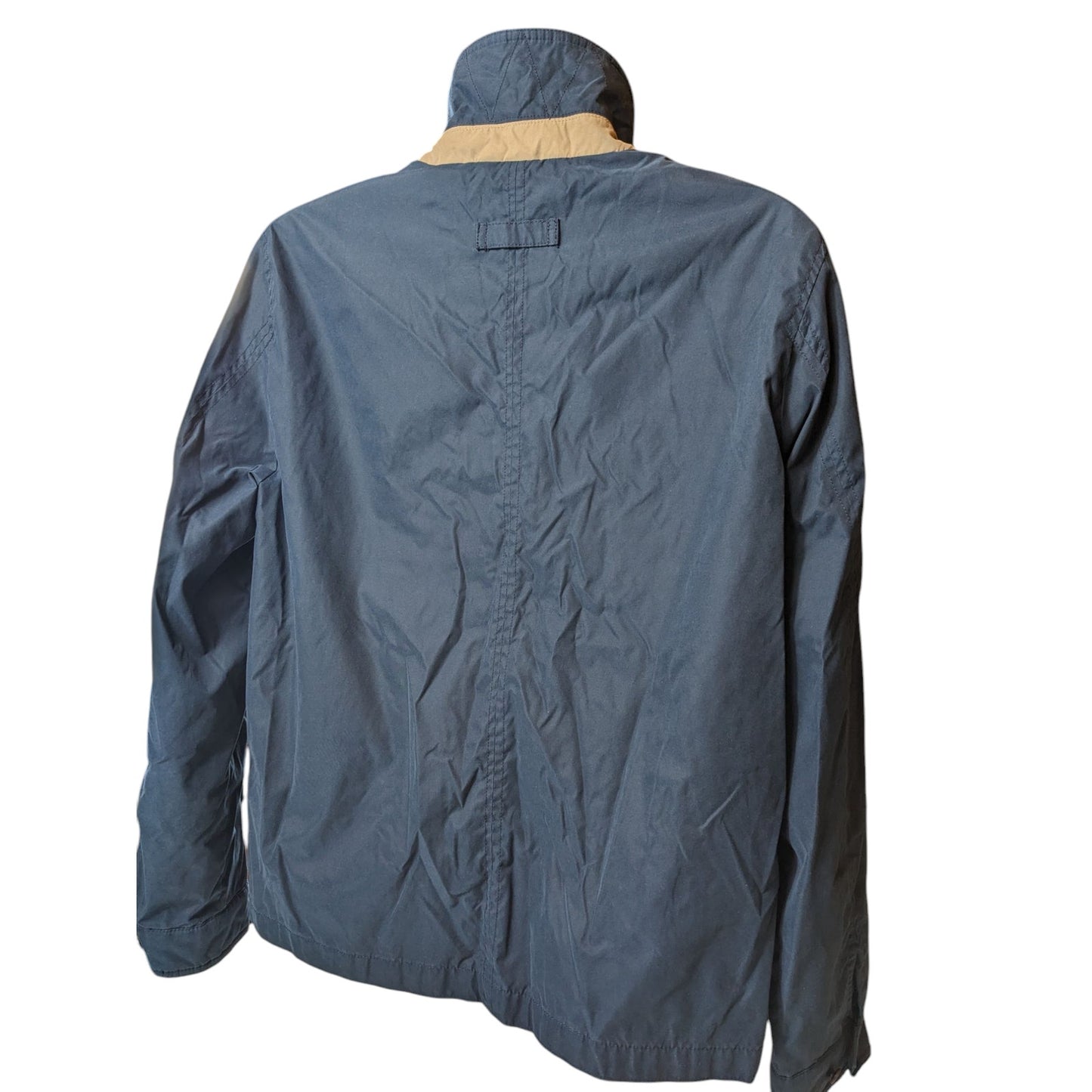 Black Rivet Jacket Men Large Lightweight Windbreaker Gingham Check Streetwear