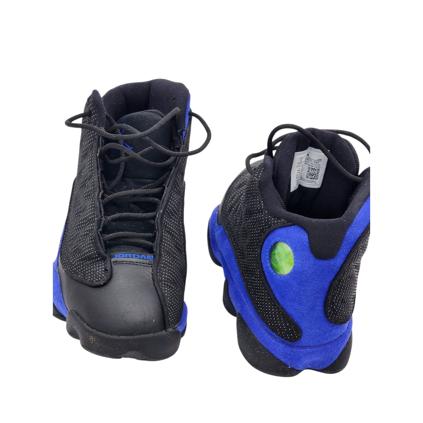Nike Air Jordan 13 Retro Mens 7 Black Royal Blue Basketball Sneakers 414571-040