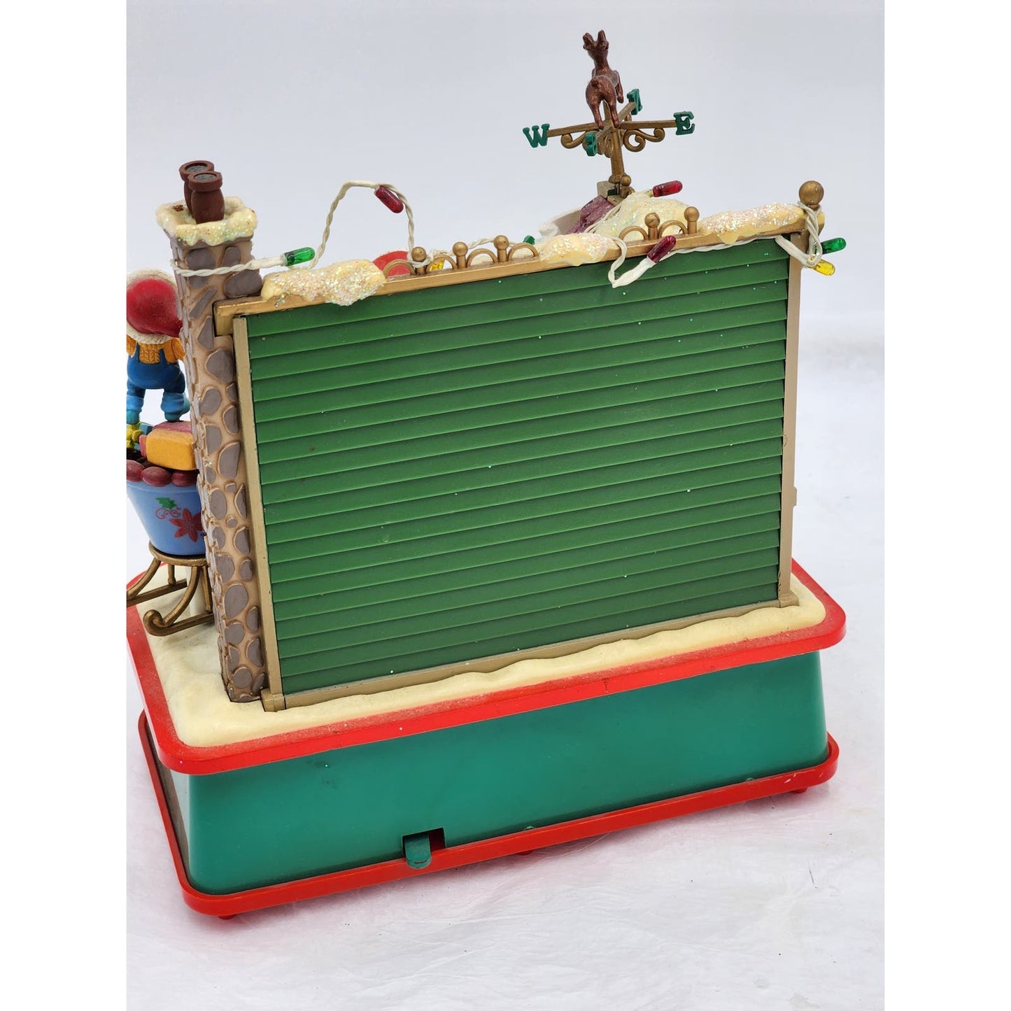 Lustre Fame Santa Claus Coming To Town Animated Music Box Holiday Vintage 1995