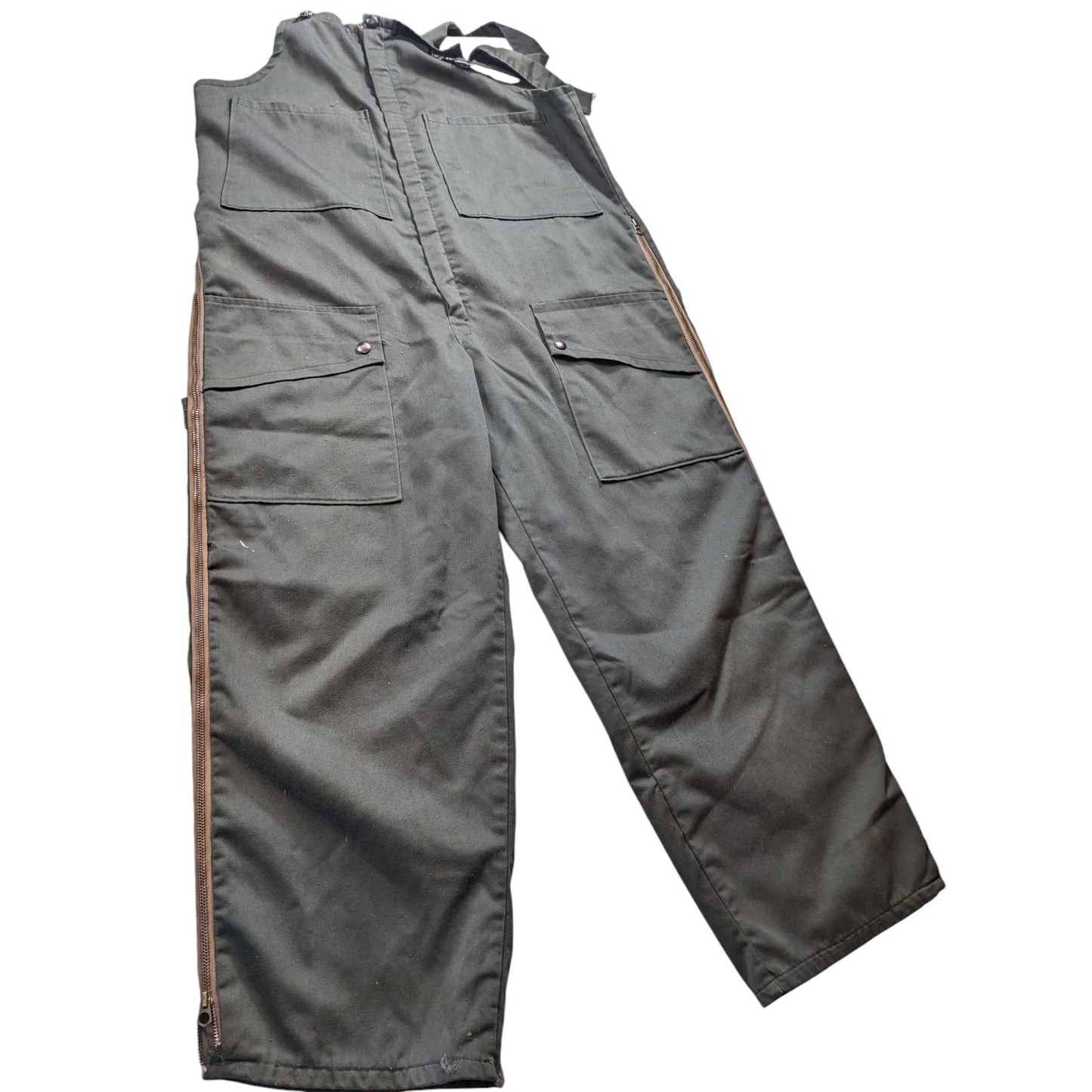 Vintage Sears Insulated Workwear Suit Coveralls Size Medium Full Zip Hunting