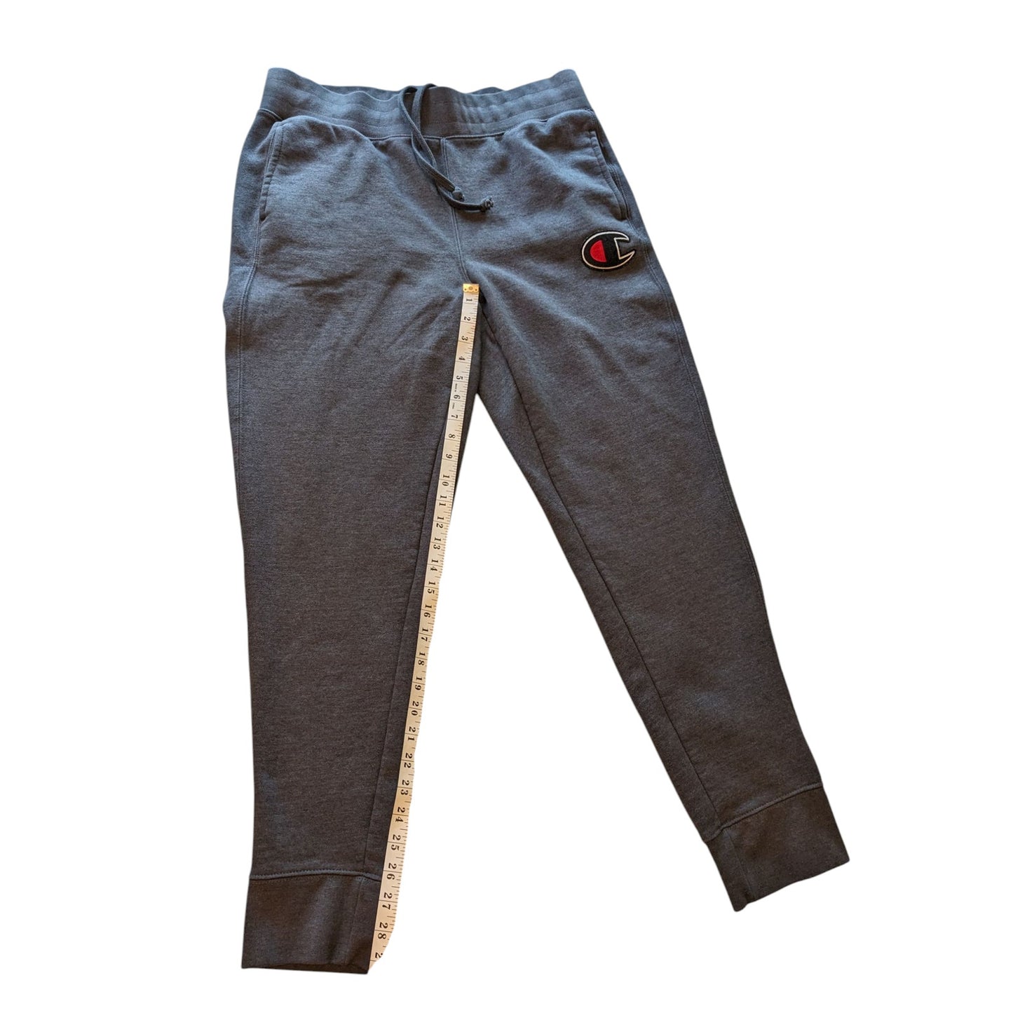 Champion Sweatpants Men Large Jogger Fleece Lined Athletic Logo Waist Drawstring