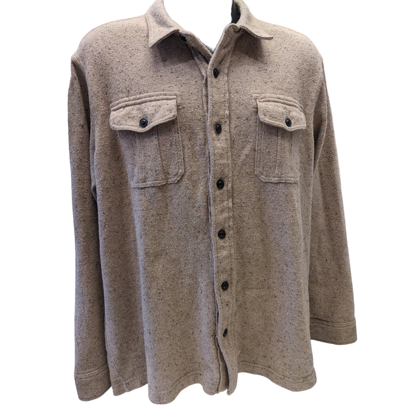 Lands End Shirt Jacket Mens XL 46-48 Shacket Long Sleeve Lumberjack Americana