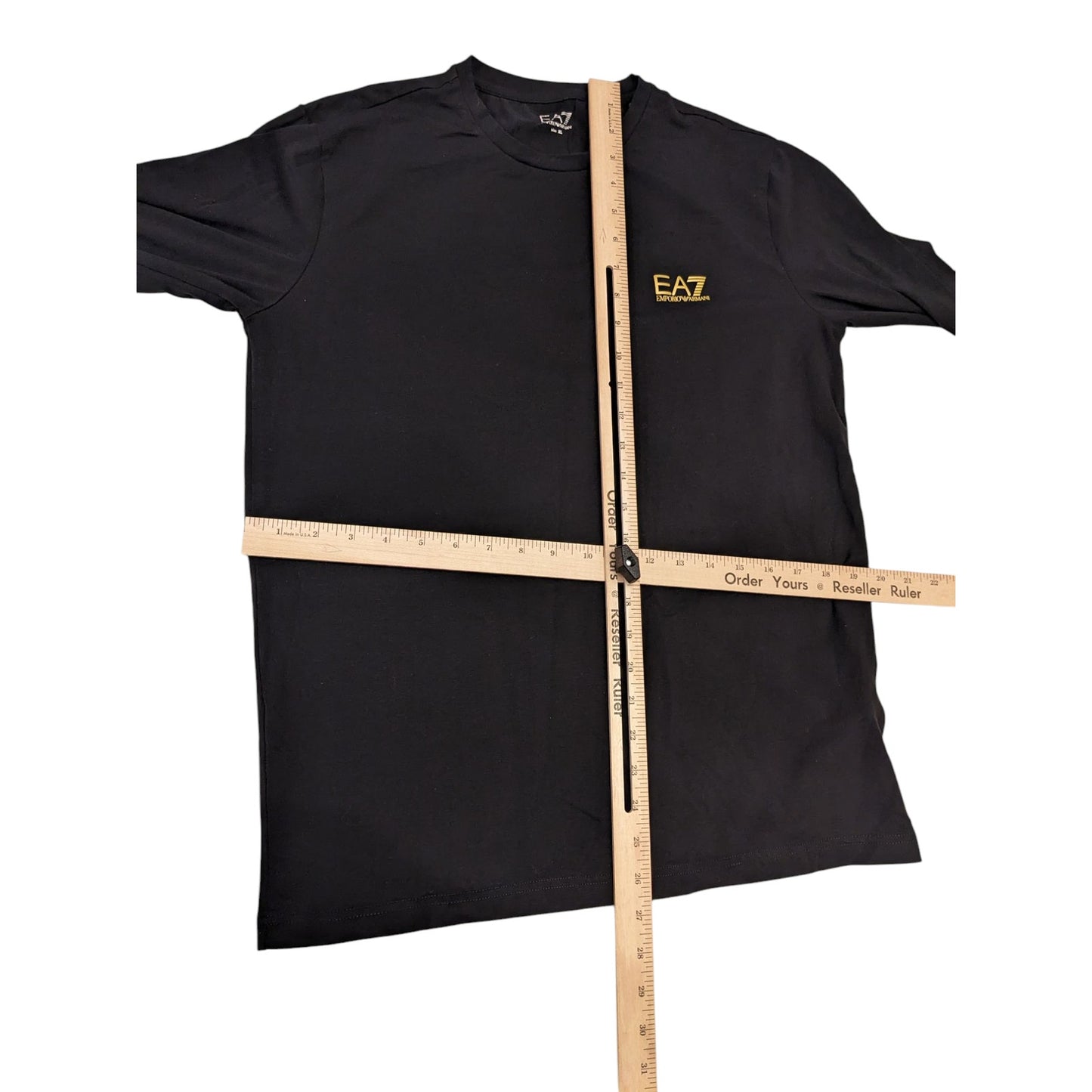 Emporio Armani EA7 Shirt Mens XL Black Long Sleeve Logo Streetwear Athleisure