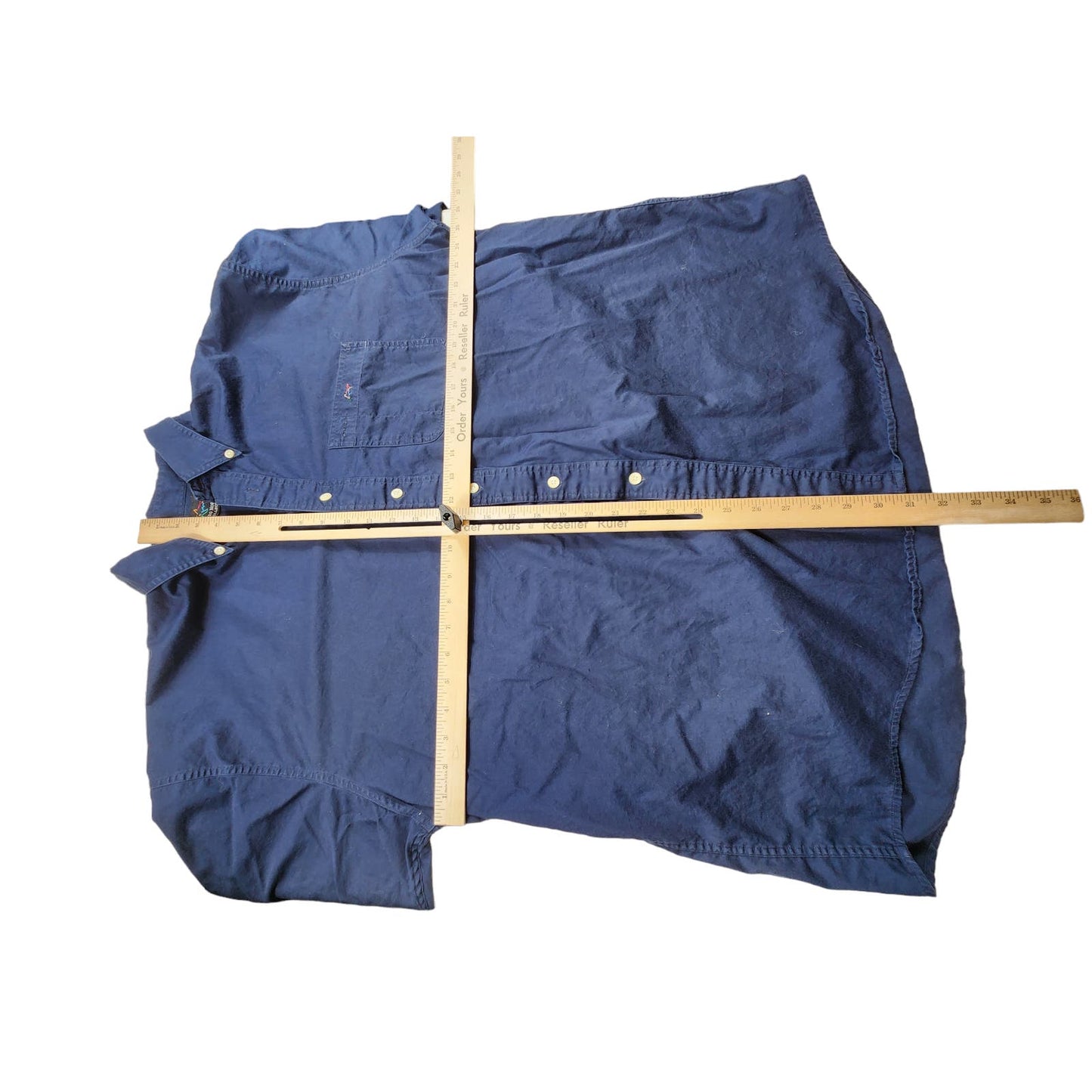 Greg Norman Golf Shirt Mens Size XL Long Sleeve Blue Sports Button Down Collar