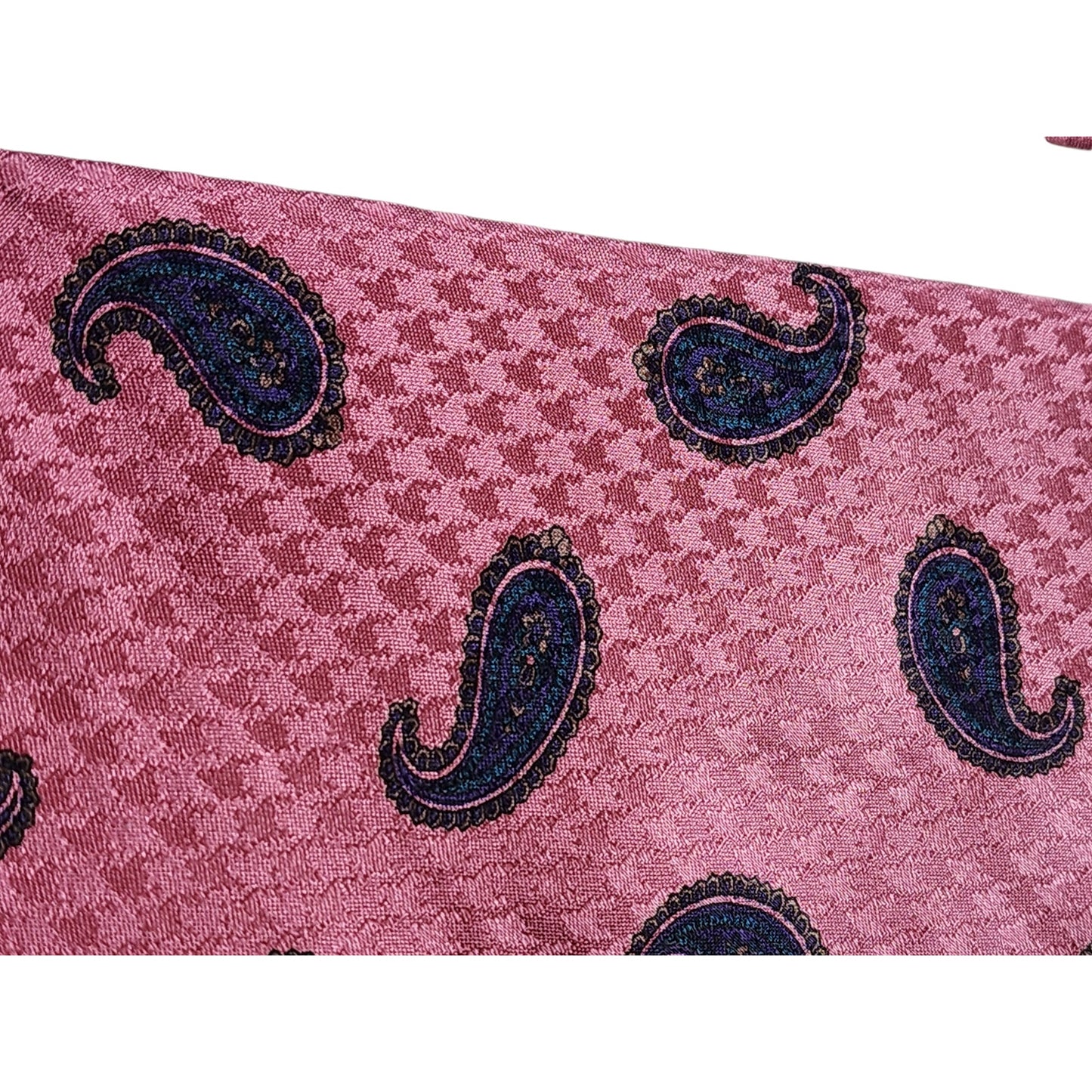 Norseman Vintage Silk Mens Tie Burgundy Necktie Neckwear Gentleman Y2k Retro